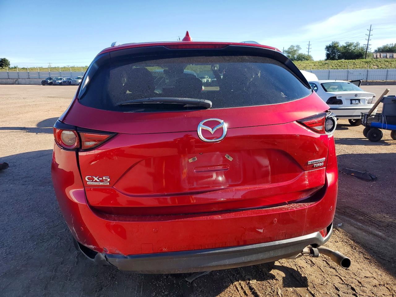 2021 Mazda Cx-5 Signature Red vin: JM3KFBEYXM0456599