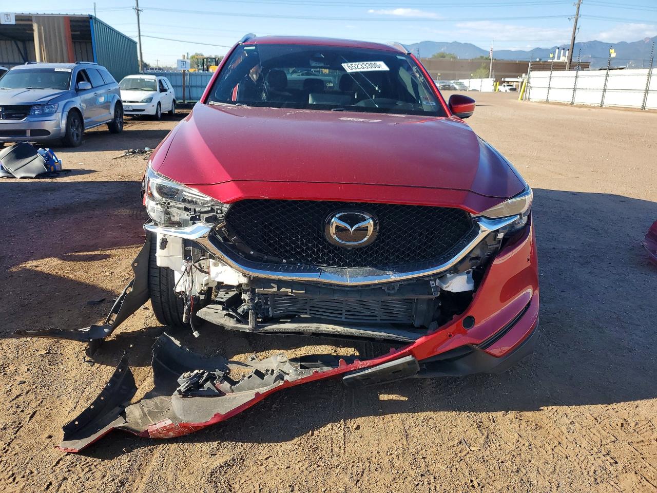 2021 Mazda Cx-5 Signature Red vin: JM3KFBEYXM0456599
