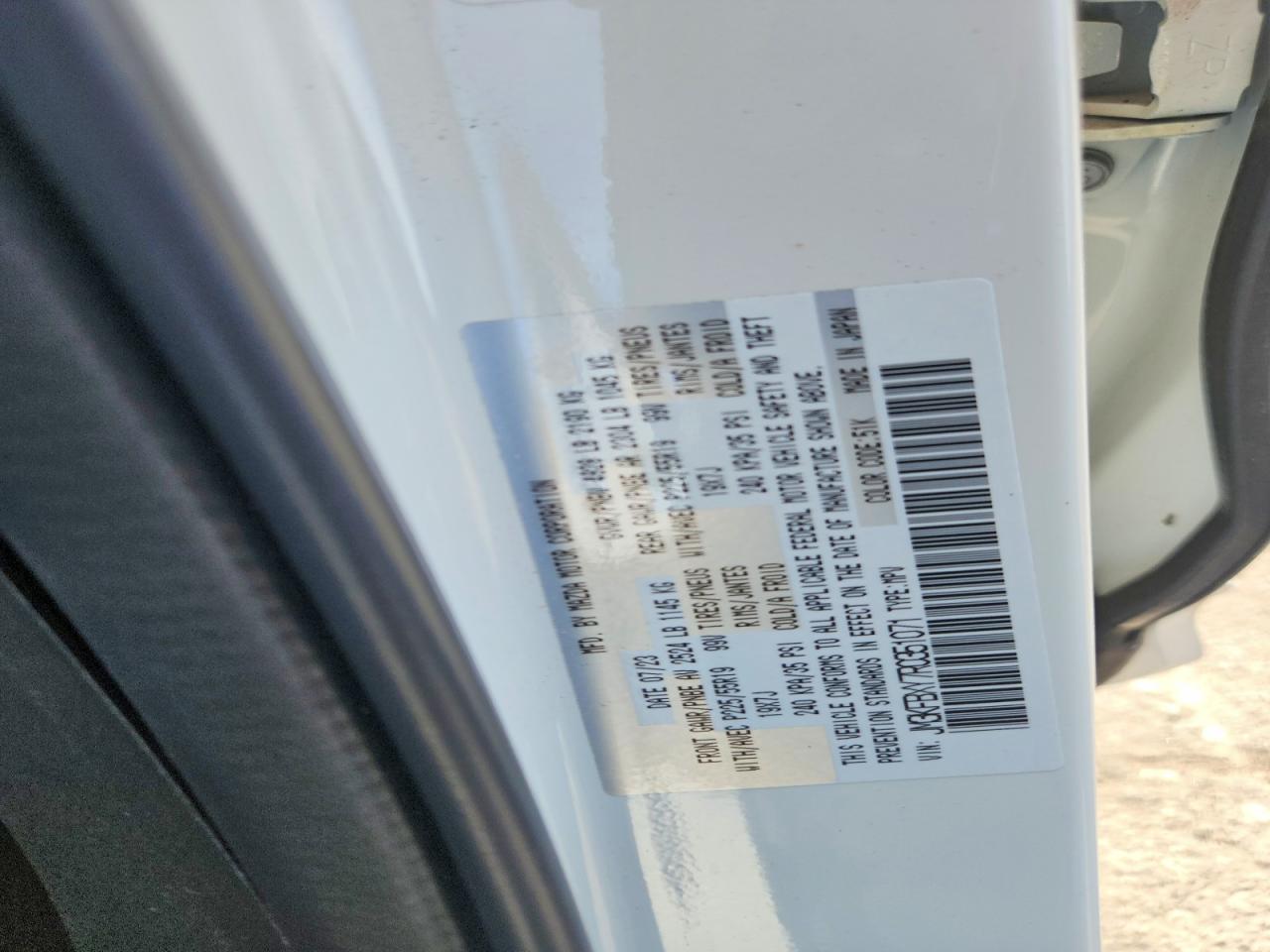 2024 Mazda Cx-5 Signature White vin: JM3KFBXY7R0351071