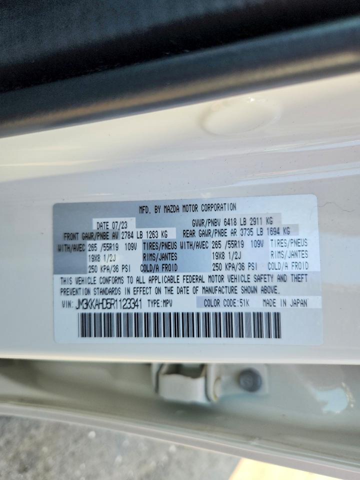2024 Mazda Cx-90 Select Белый vin: JM3KKAHD5R1123341