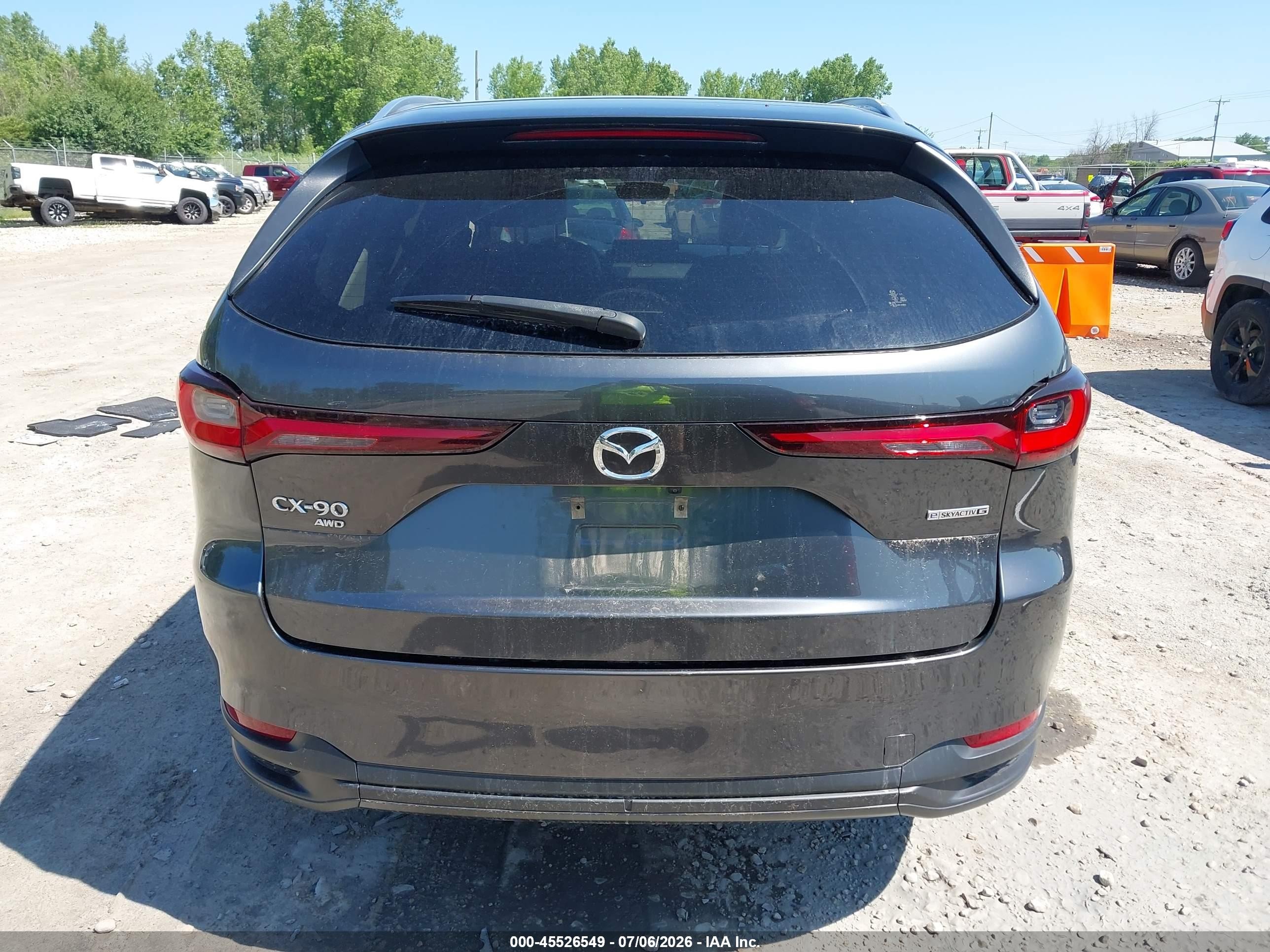 2024 Mazda Cx-90 3.3 Turbo Preferred Plus Gray vin: JM3KKCHD6R1113560