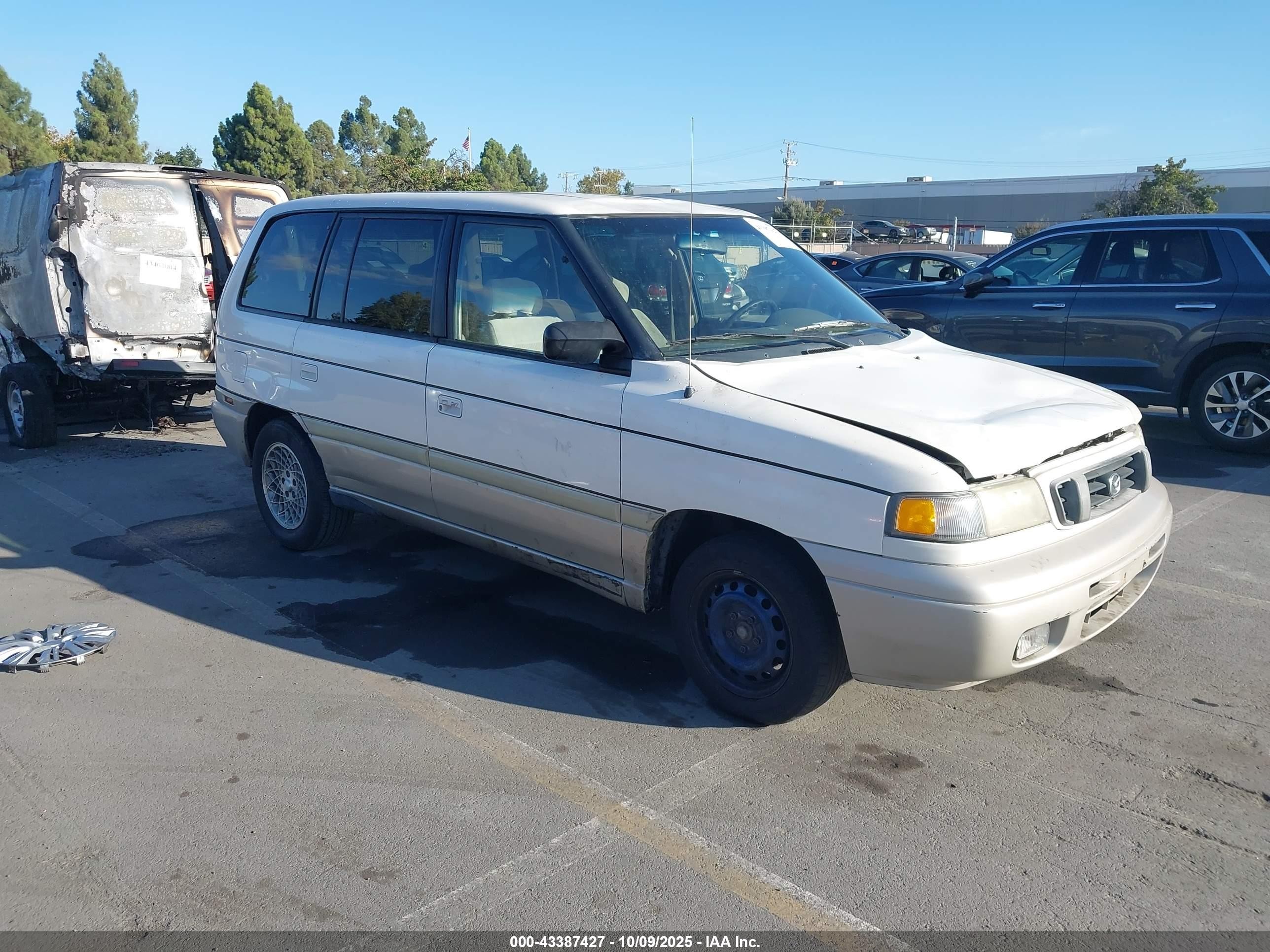1998 Mazda Mpv Es/lx White vin: JM3LV5228W0835287