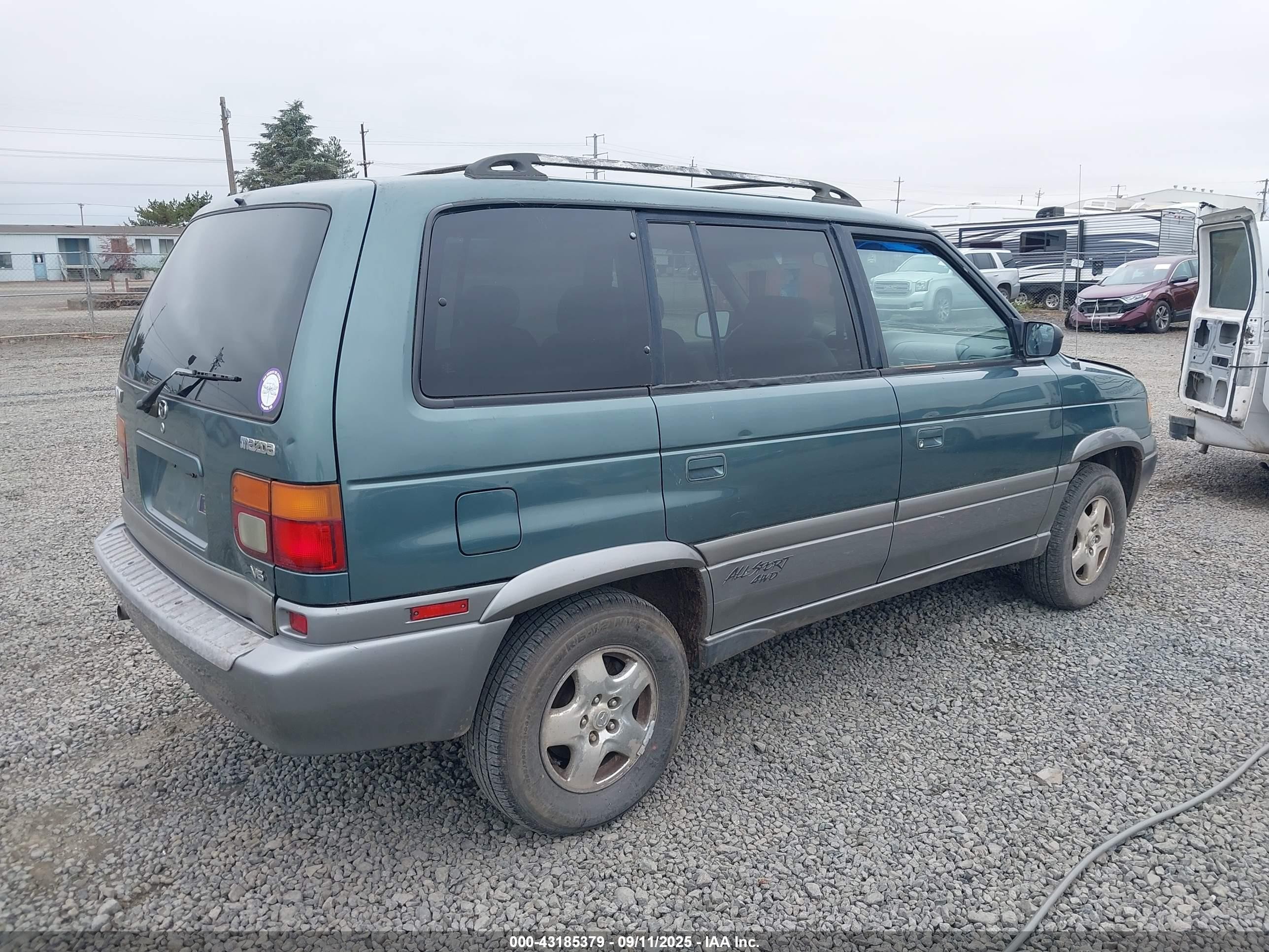 1998 Mazda Mpv Es/lx Green vin: JM3LV5235W0839077