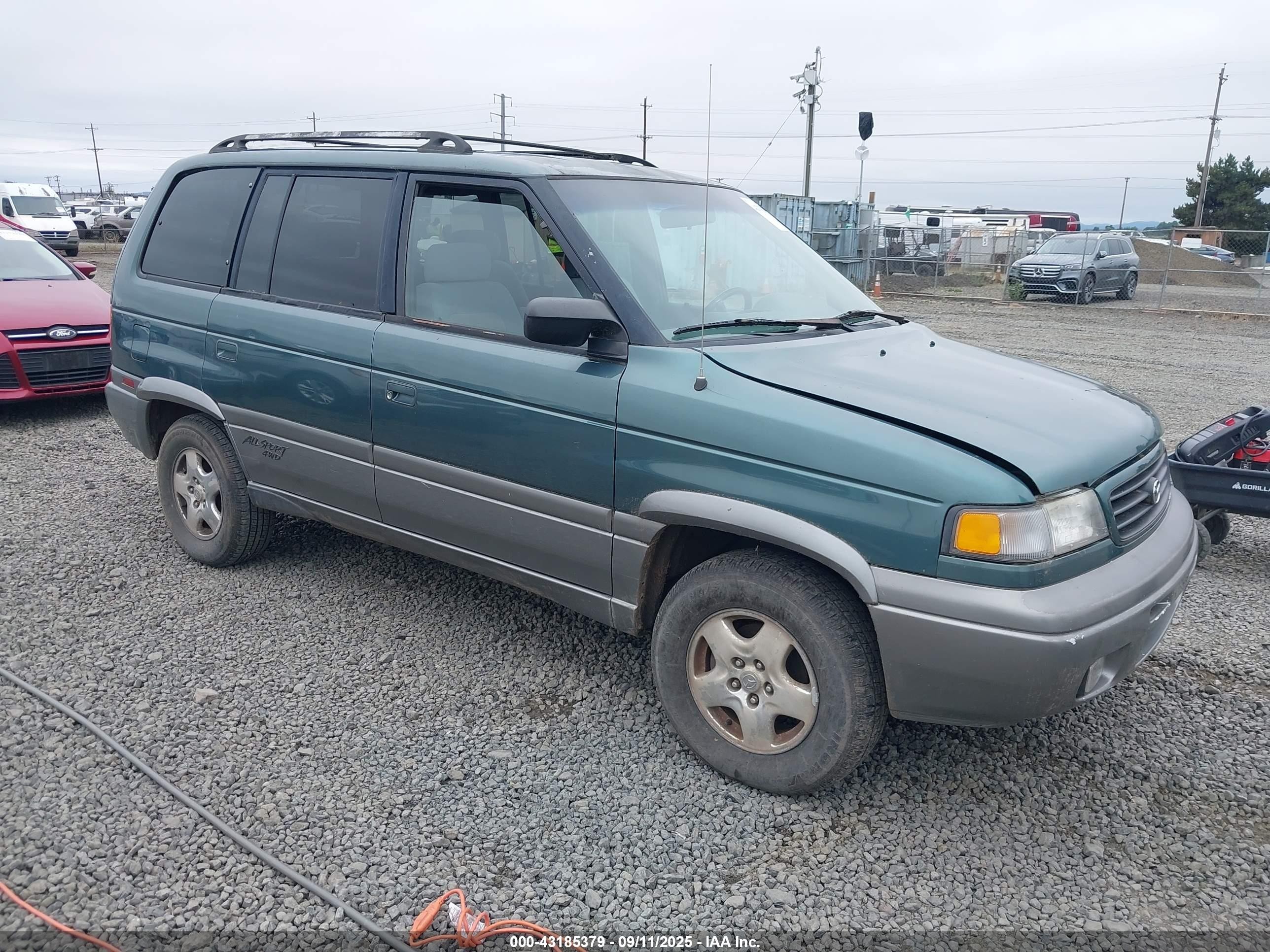 1998 Mazda Mpv Es/lx Green vin: JM3LV5235W0839077