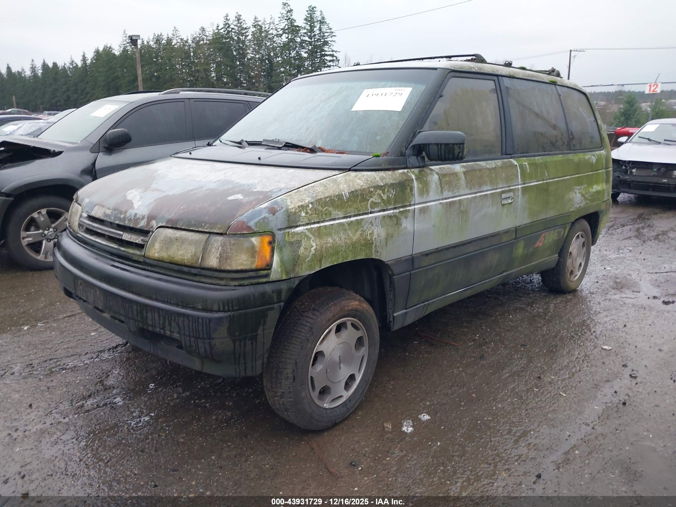 1990 Mazda Mpv Wagon Silver vin: JM3LV5238L0224664