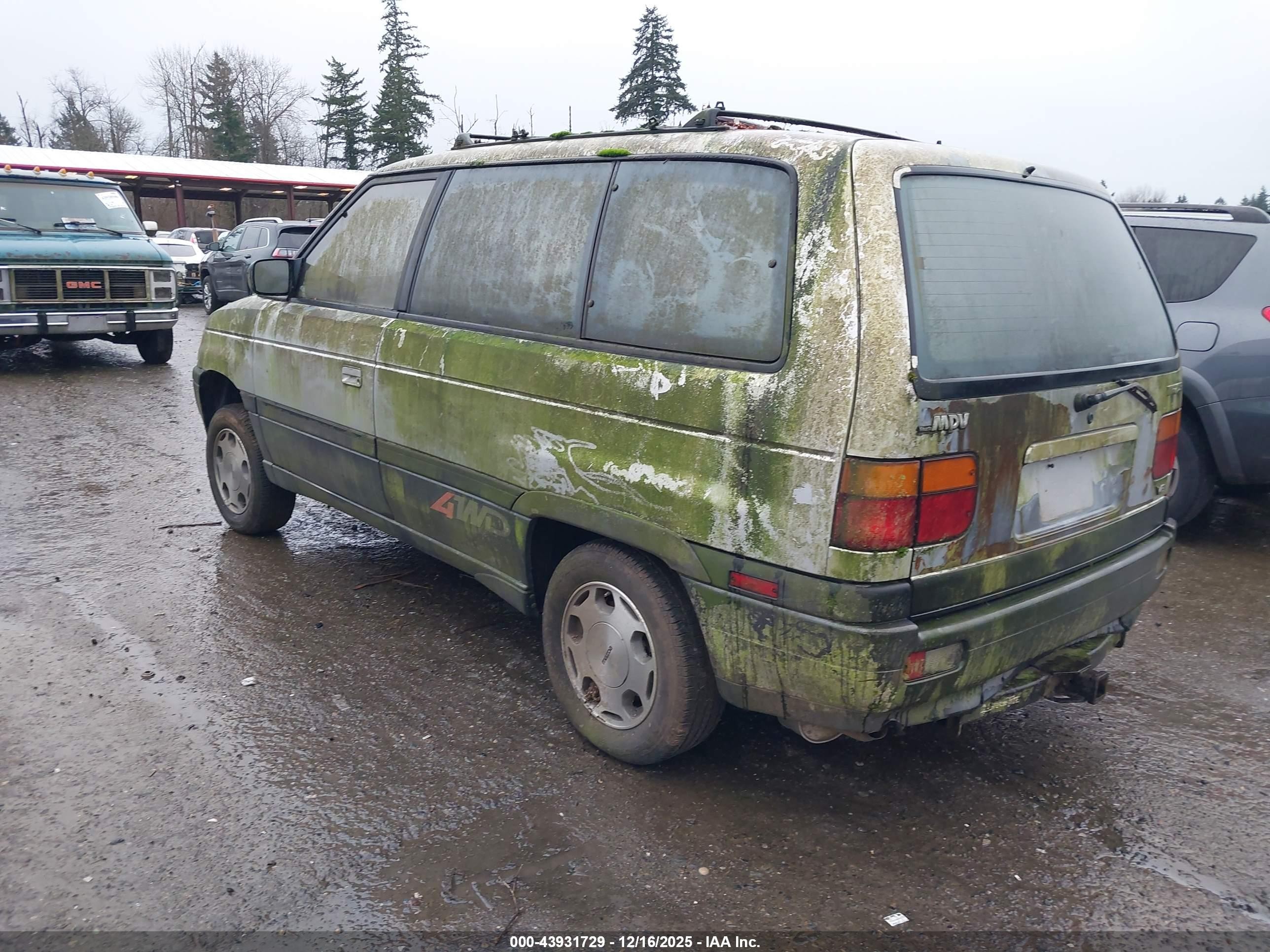 1990 Mazda Mpv Wagon Silver vin: JM3LV5238L0224664