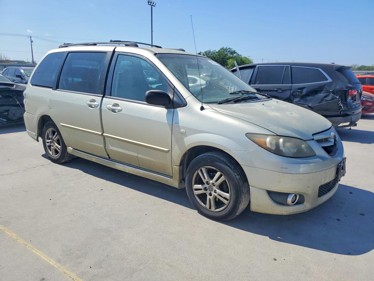 2005 Mazda Mpv Wagon Cream vin: JM3LW28A050544579