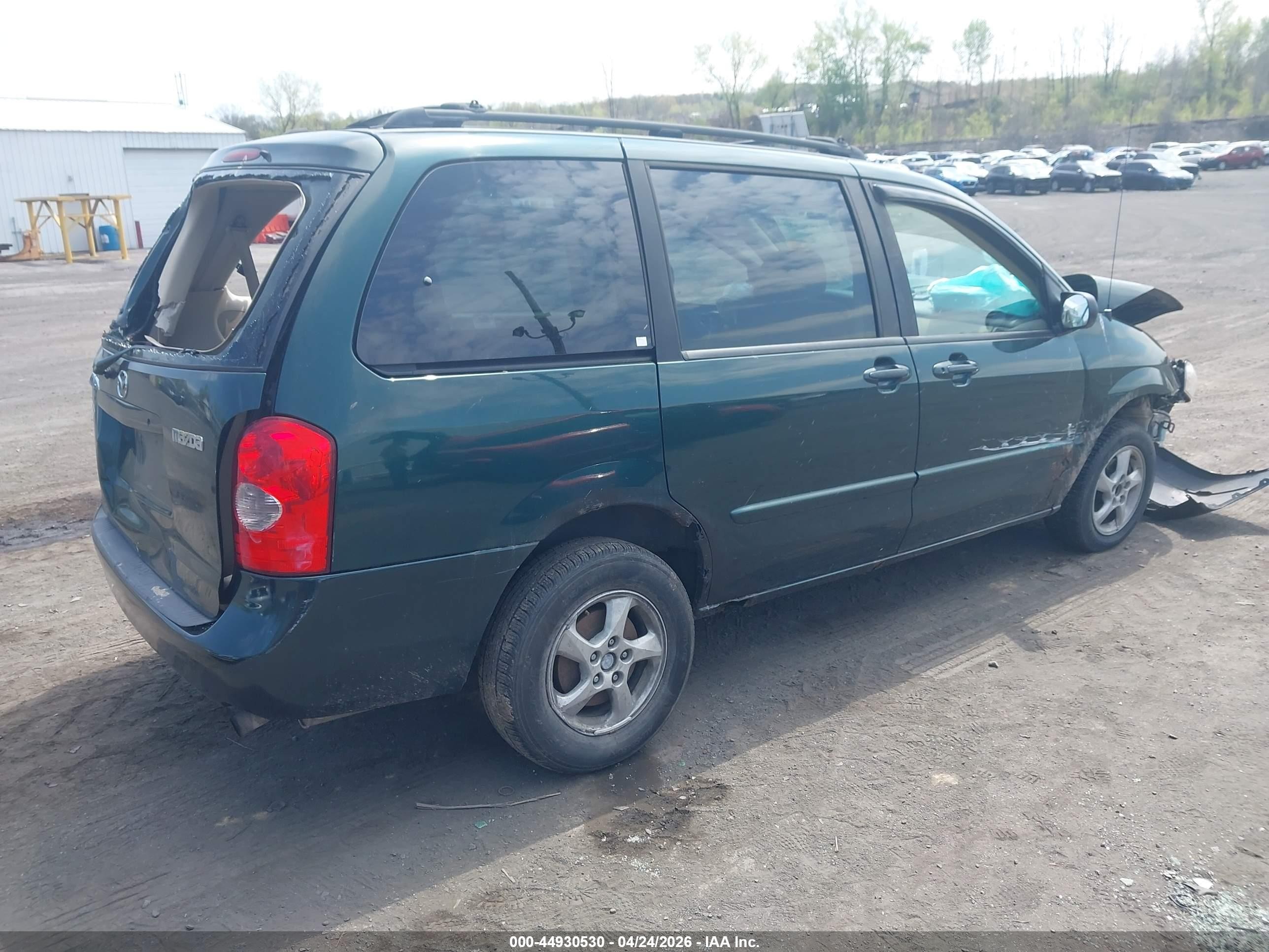 2002 Mazda Mpv Es/lx Green vin: JM3LW28A420318556