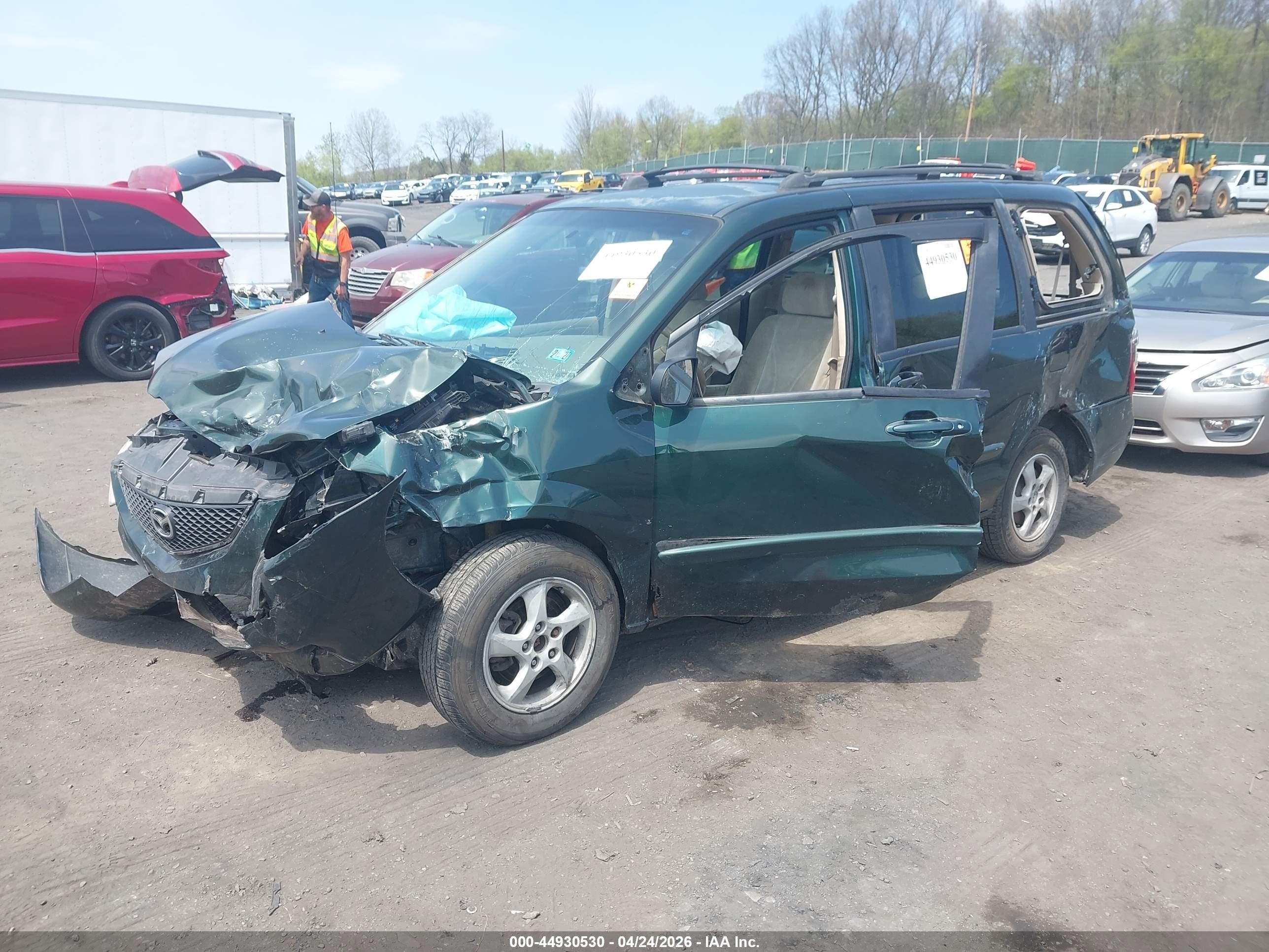 2002 Mazda Mpv Es/lx Green vin: JM3LW28A420318556