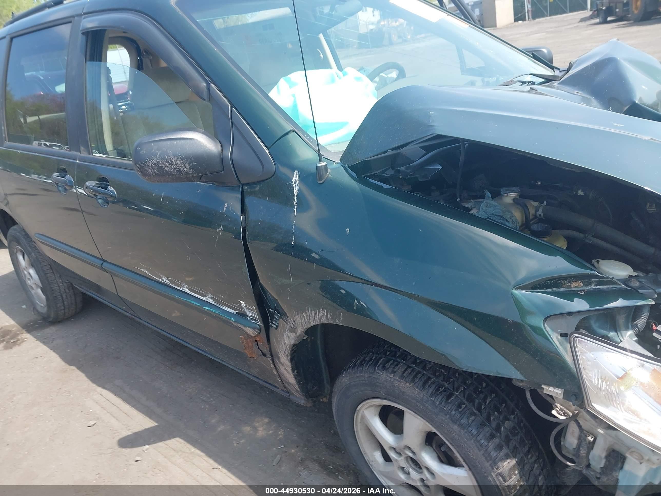 2002 Mazda Mpv Es/lx Green vin: JM3LW28A420318556