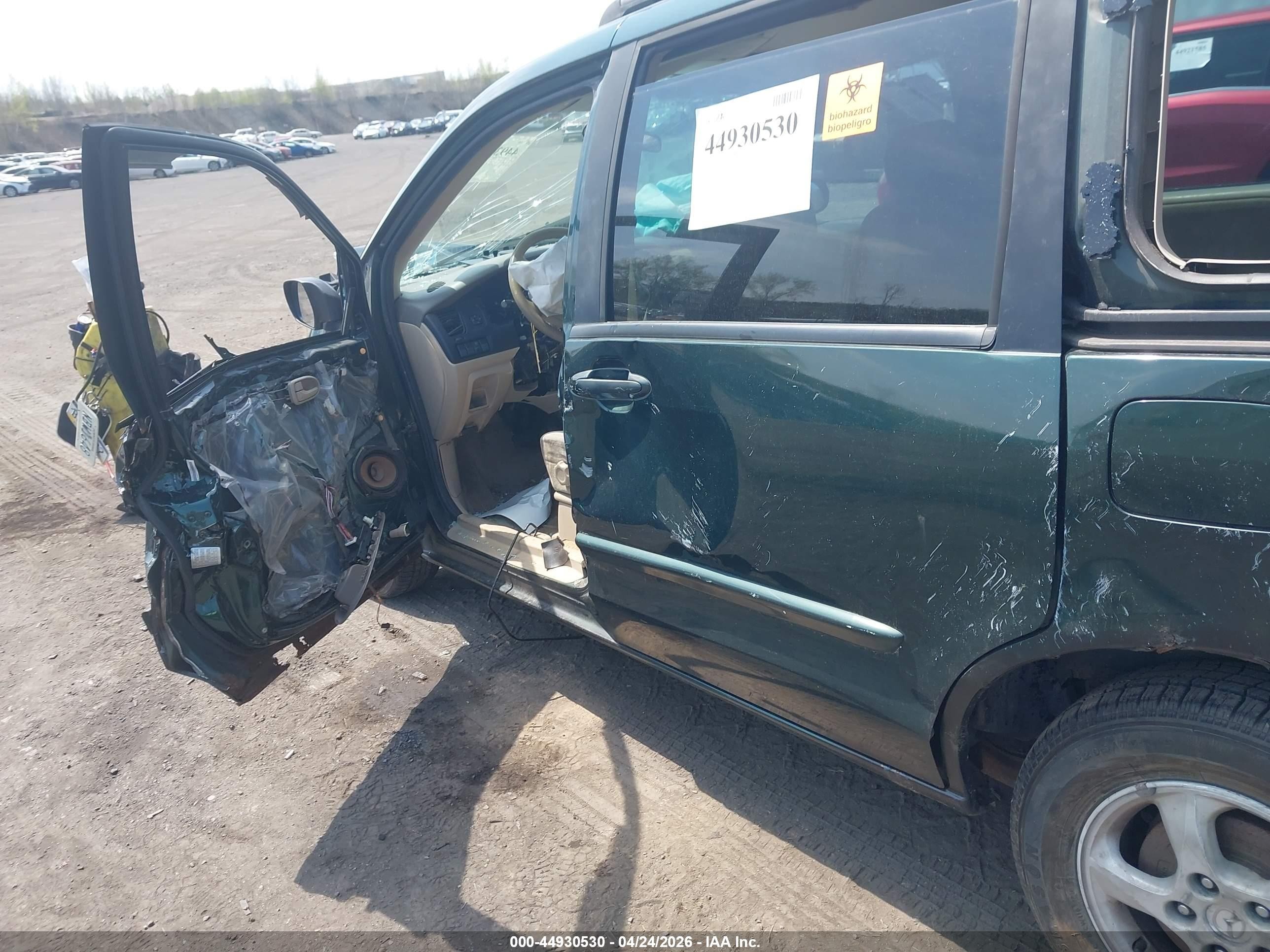 2002 Mazda Mpv Es/lx Green vin: JM3LW28A420318556