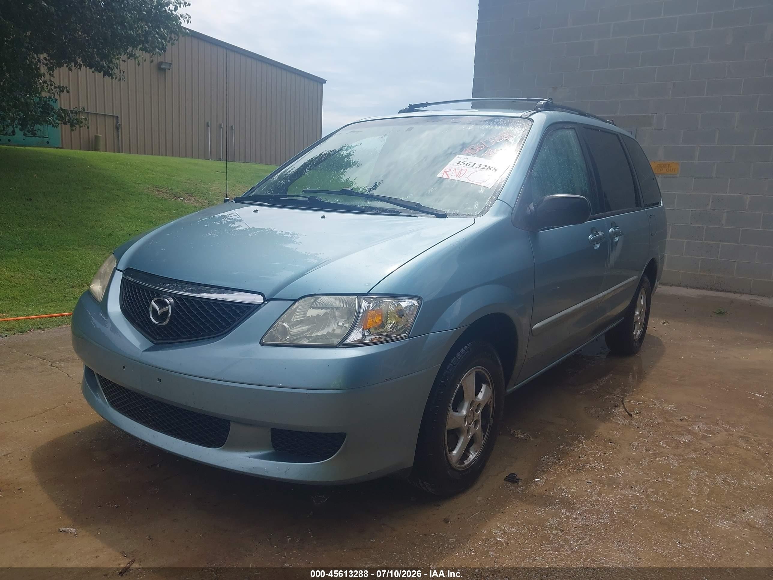 2002 Mazda Mpv Es/lx Blue vin: JM3LW28A520334216