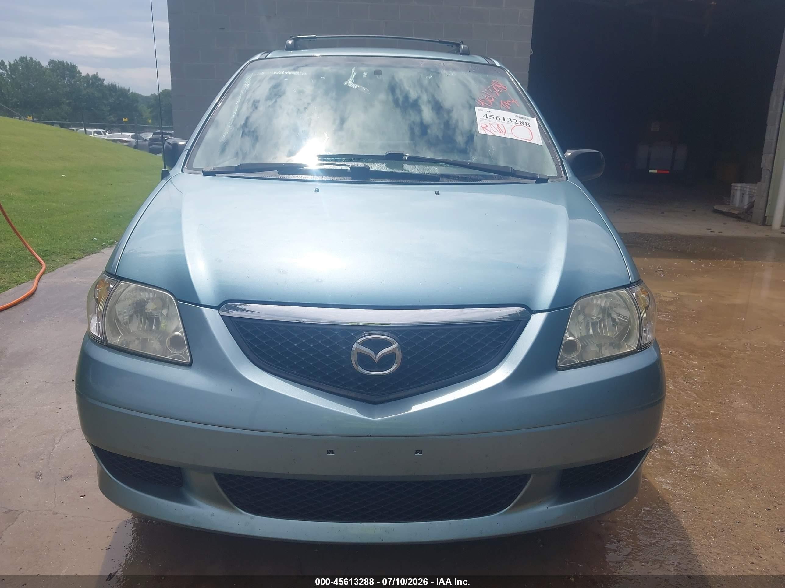 2002 Mazda Mpv Es/lx Blue vin: JM3LW28A520334216