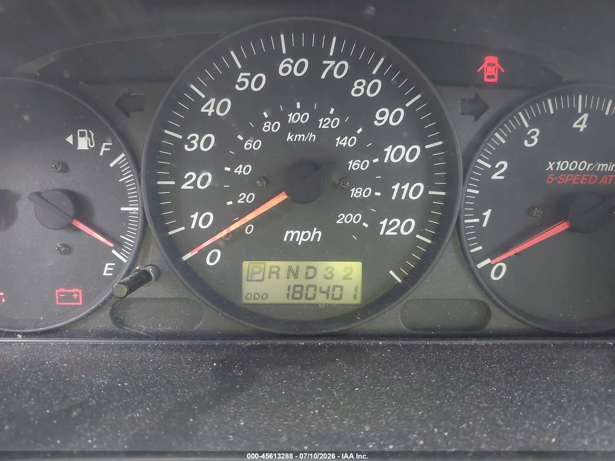 2002 Mazda Mpv Es/lx Blue vin: JM3LW28A520334216