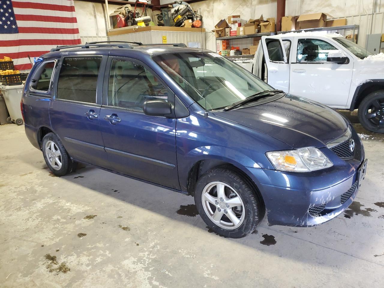2003 Mazda Mpv Wagon Blue vin: JM3LW28A530358498