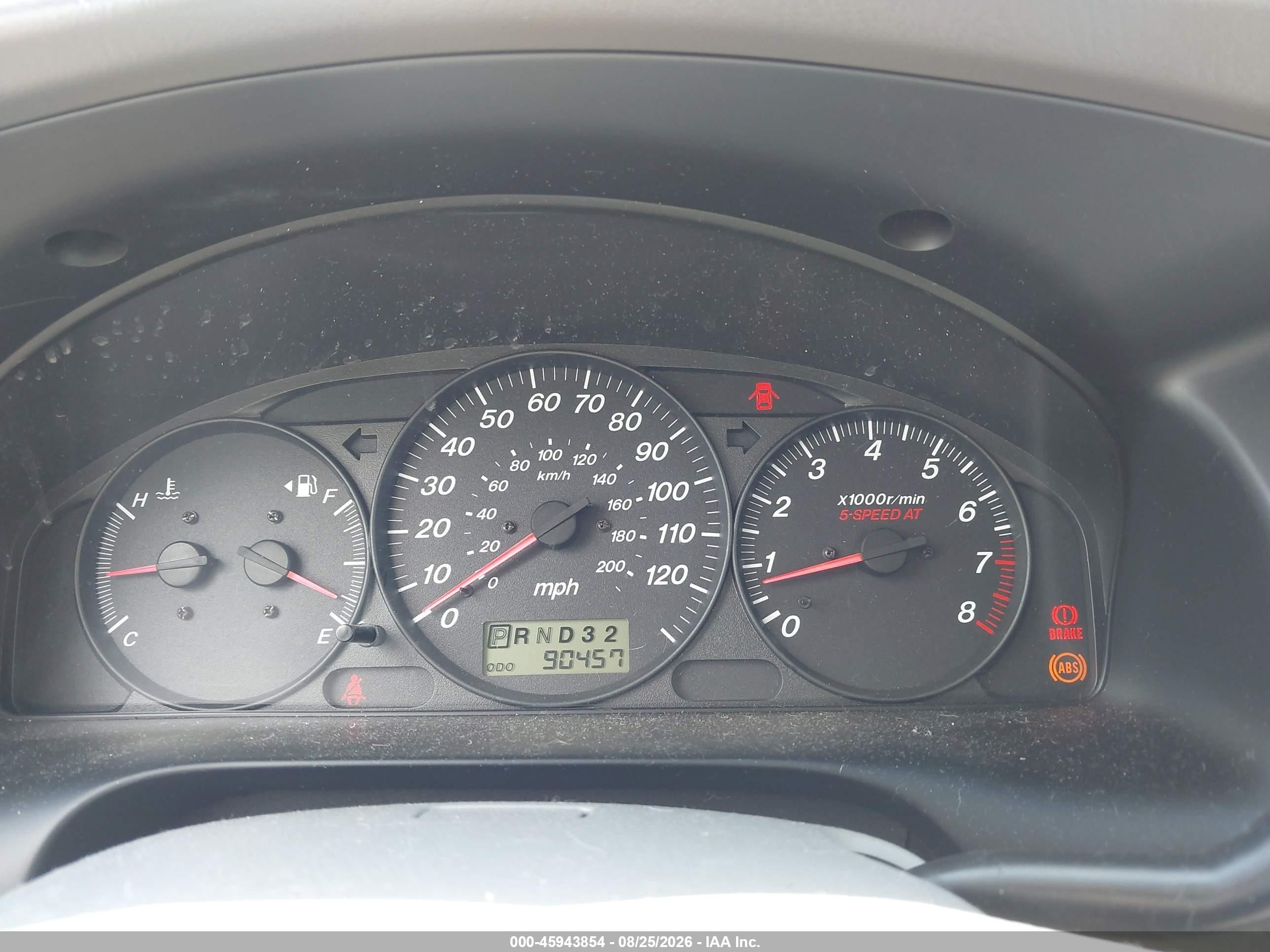 2003 Mazda Mpv Es/lx/lx-sv Silver vin: JM3LW28A730366893