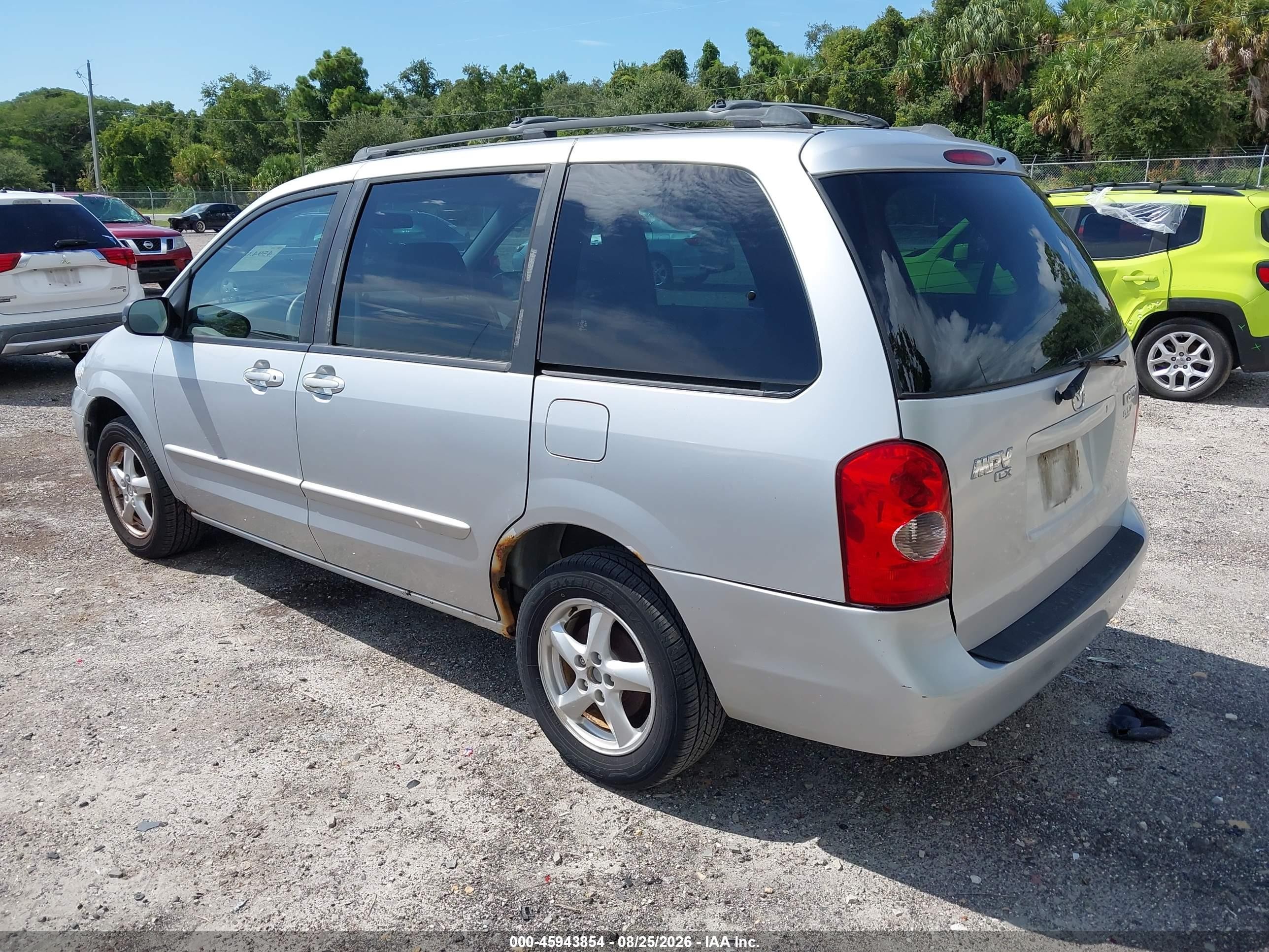 2003 Mazda Mpv Es/lx/lx-sv Silver vin: JM3LW28A730366893