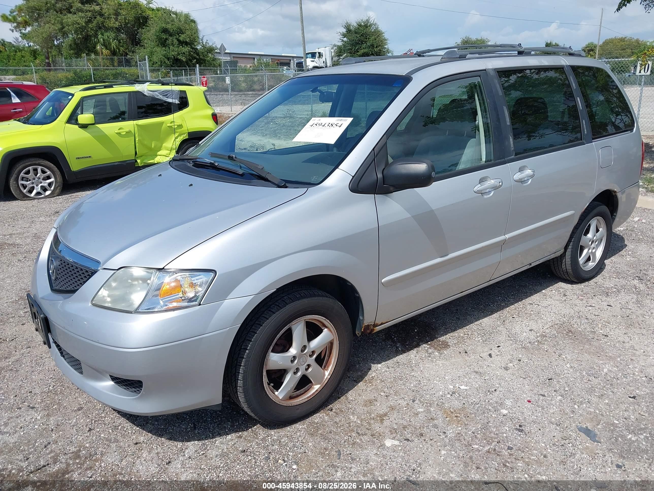 2003 Mazda Mpv Es/lx/lx-sv Silver vin: JM3LW28A730366893