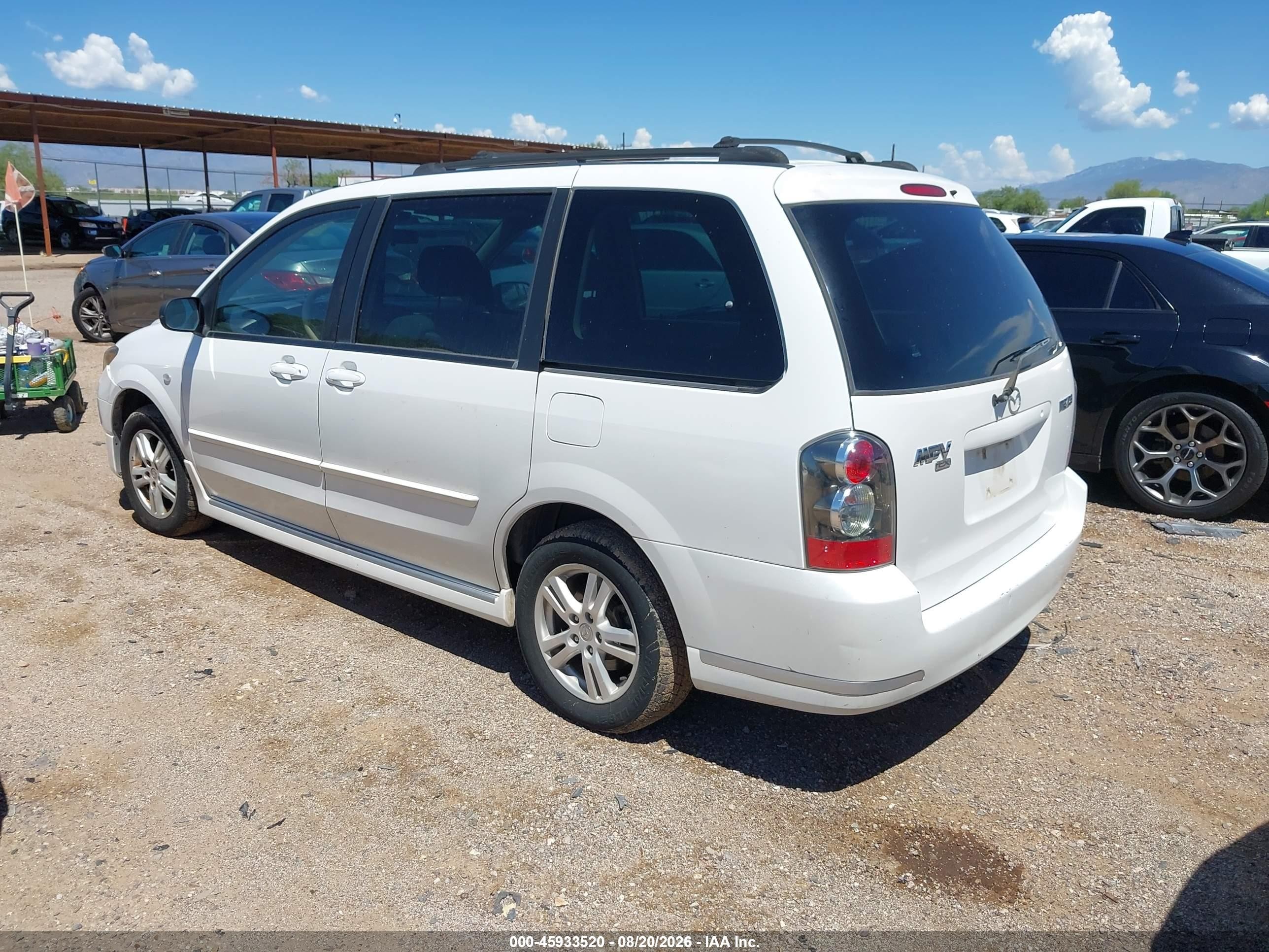 2004 Mazda Mpv Lx Белый vin: JM3LW28A940517492