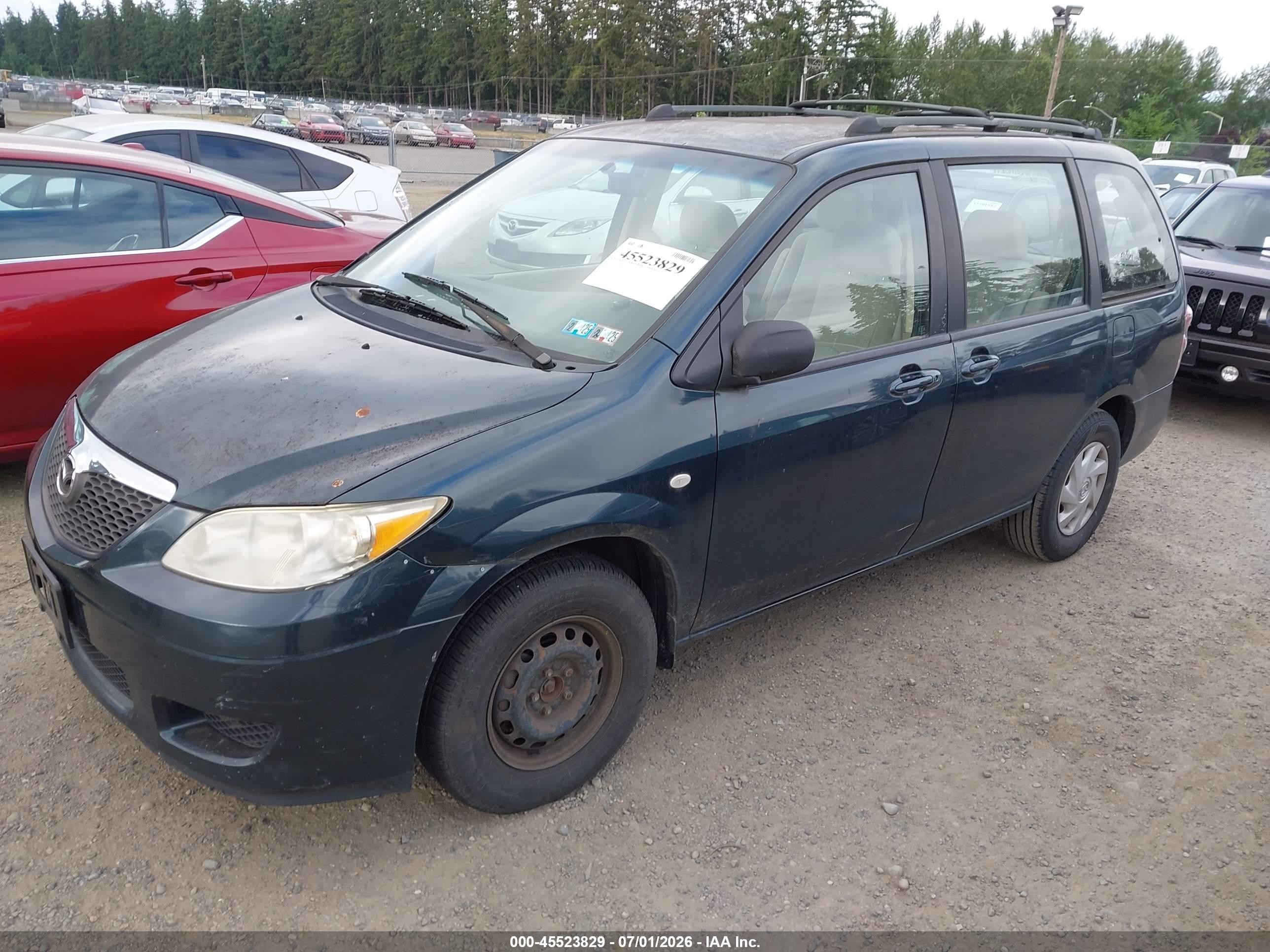 2006 Mazda Mpv Lx-sv Green vin: JM3LW28A960561866