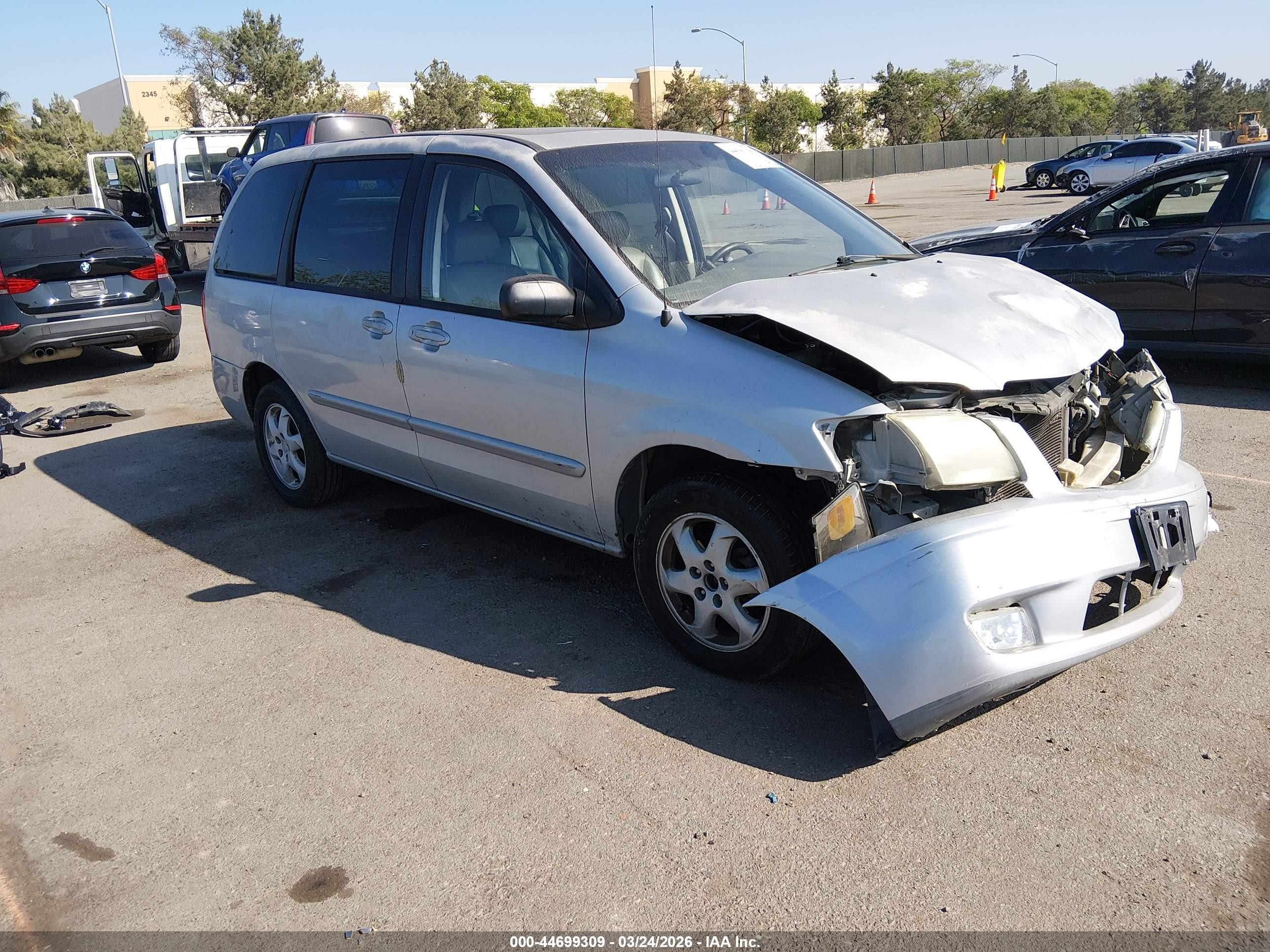 2000 Mazda Mpv Dx/es/lx Silver vin: JM3LW28G0Y0100594