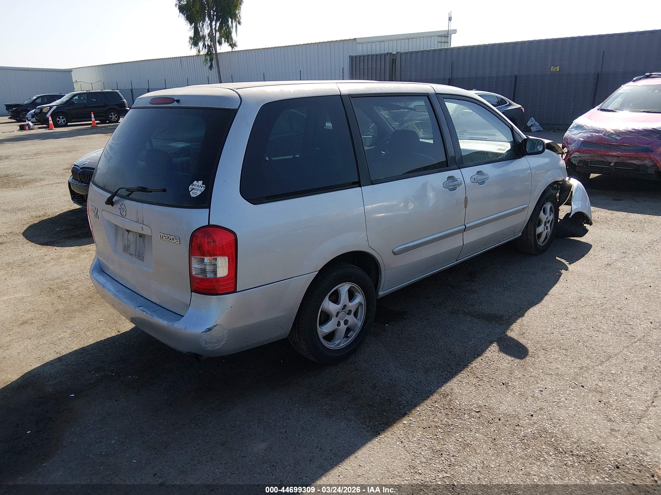 2000 Mazda Mpv Dx/es/lx Silver vin: JM3LW28G0Y0100594