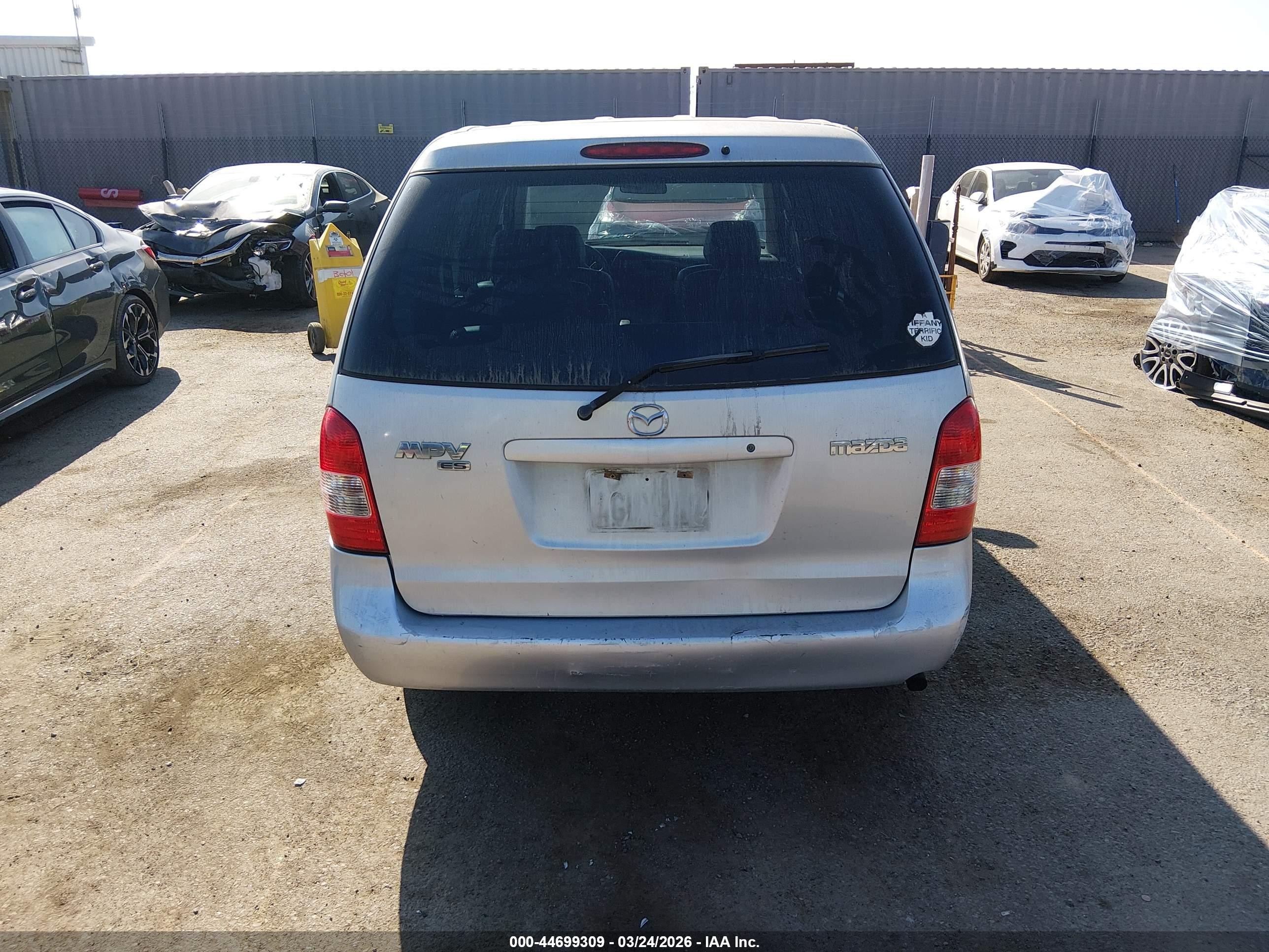 2000 Mazda Mpv Dx/es/lx Silver vin: JM3LW28G0Y0100594