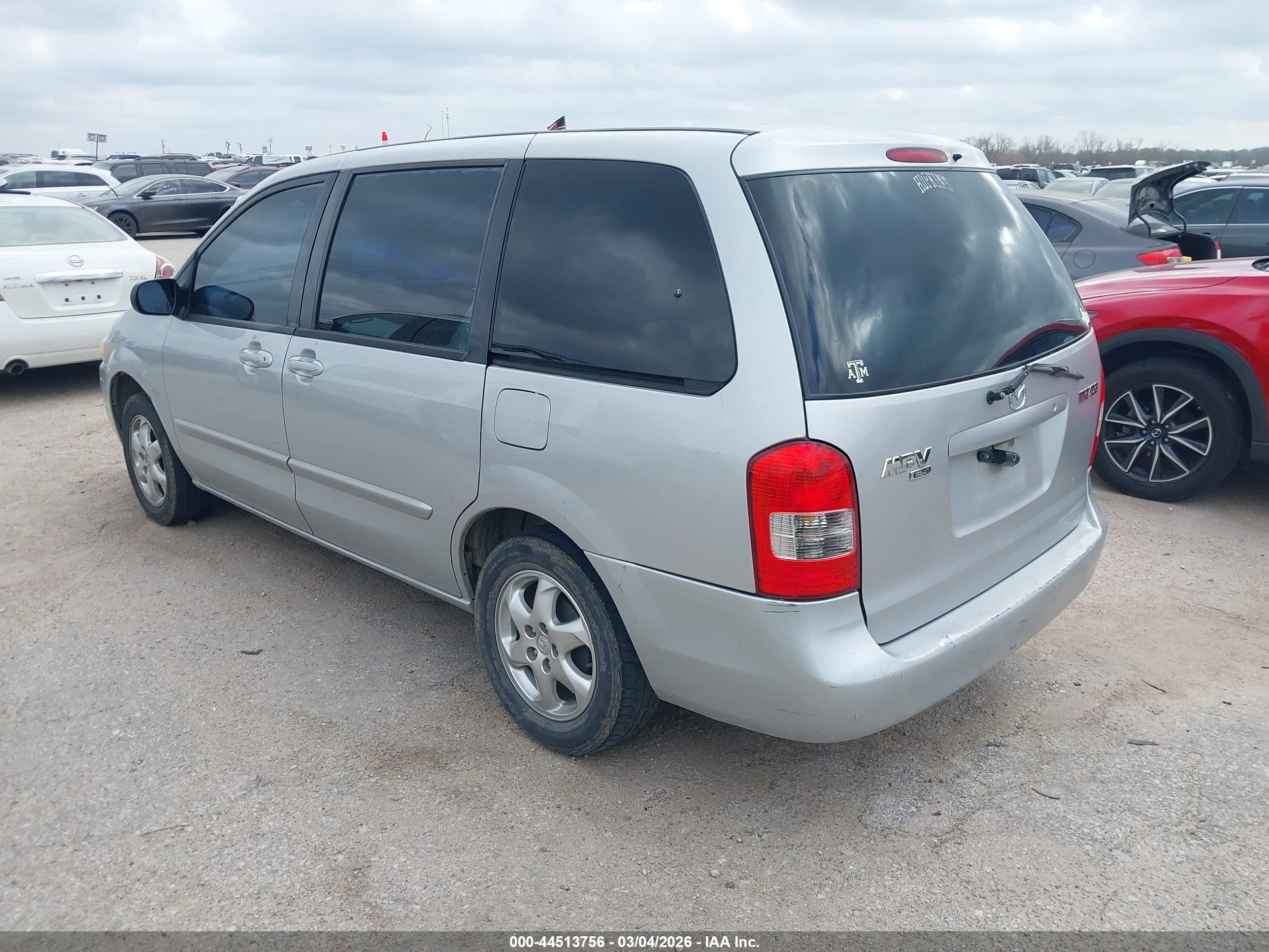 2000 Mazda Mpv   Silver vin: JM3LW28G0Y0105486