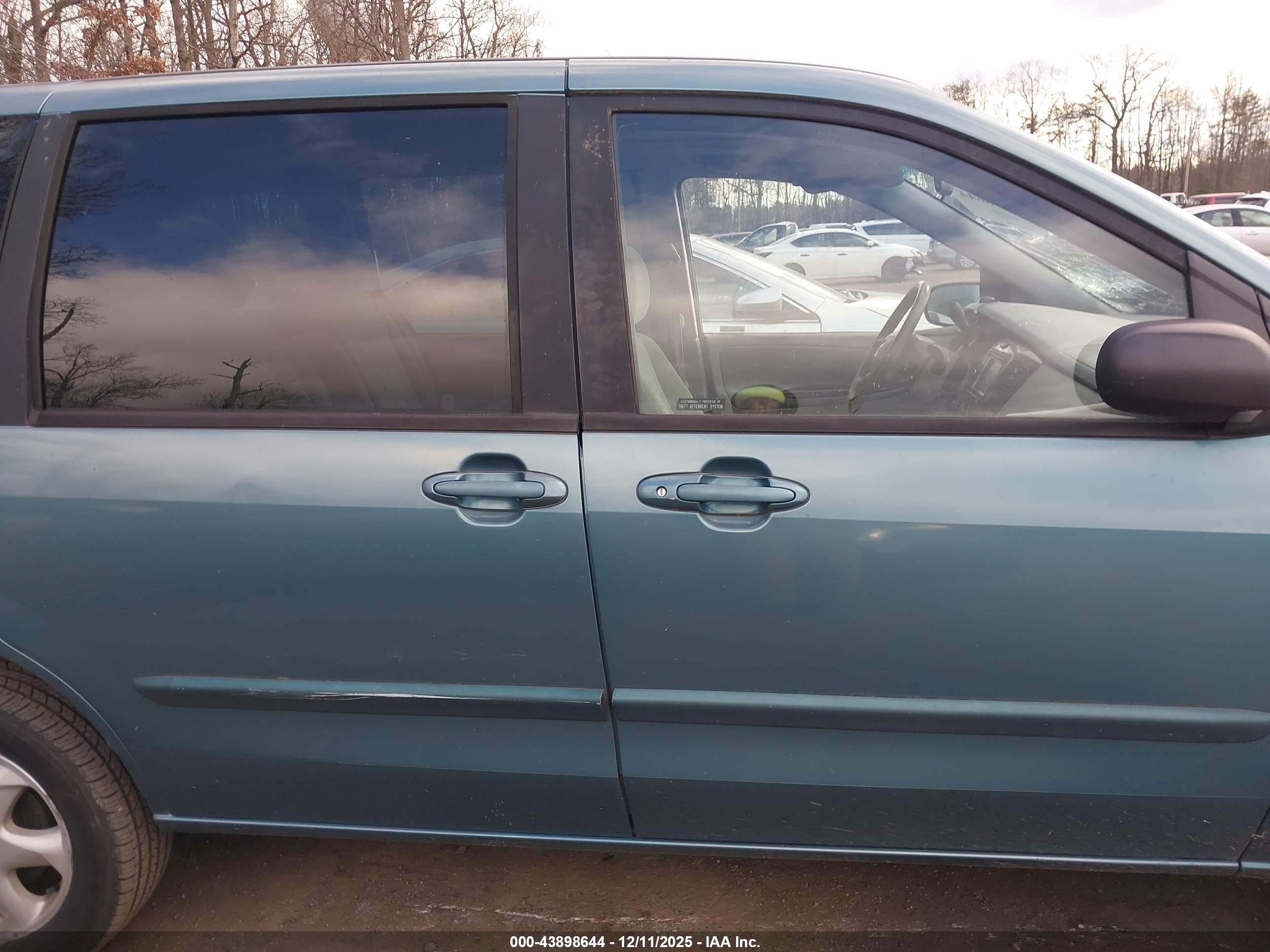2000 Mazda Mpv Dx/es/lx Turquoise vin: JM3LW28G1Y0101690