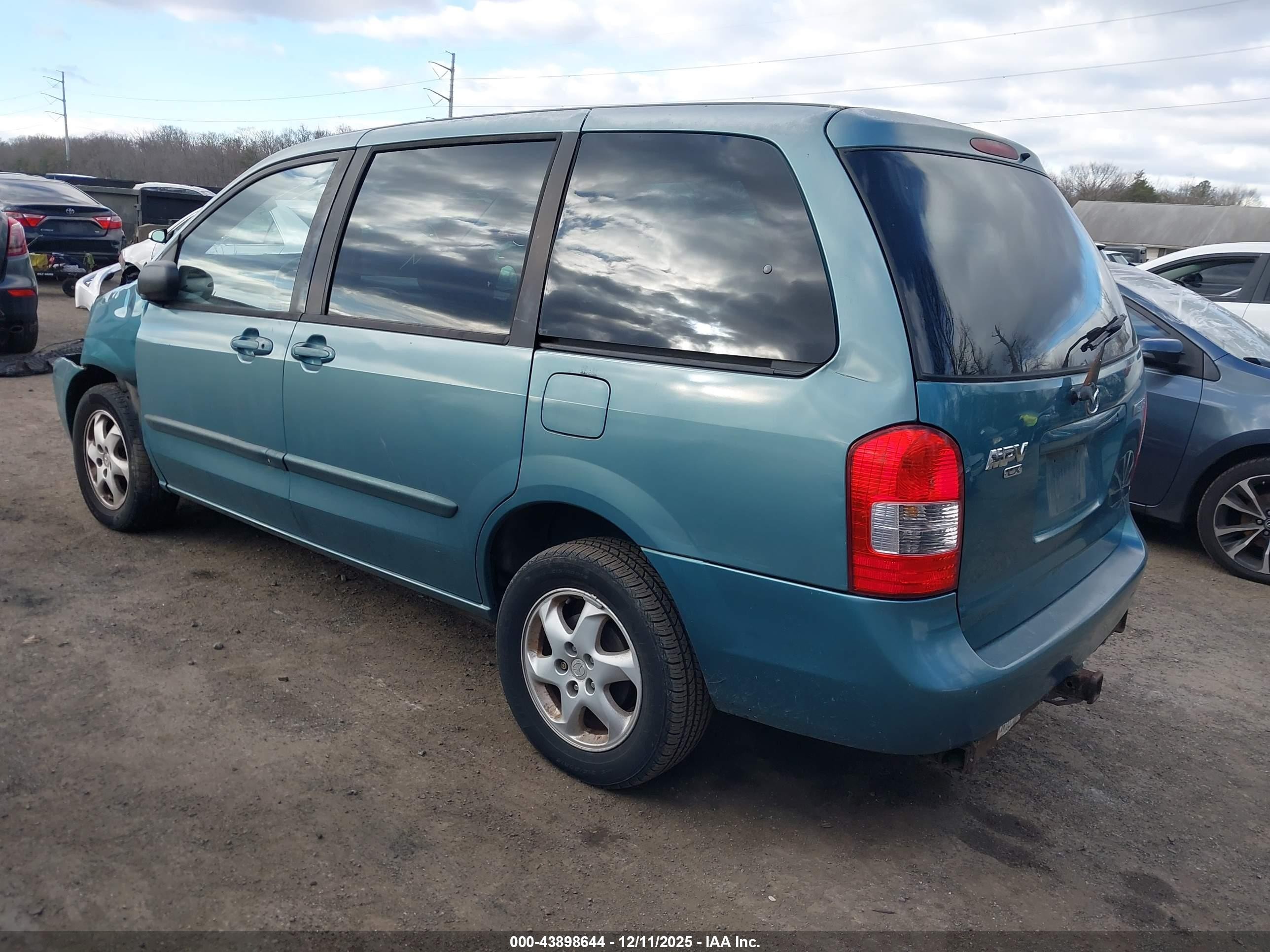 2000 Mazda Mpv Dx/es/lx Turquoise vin: JM3LW28G1Y0101690