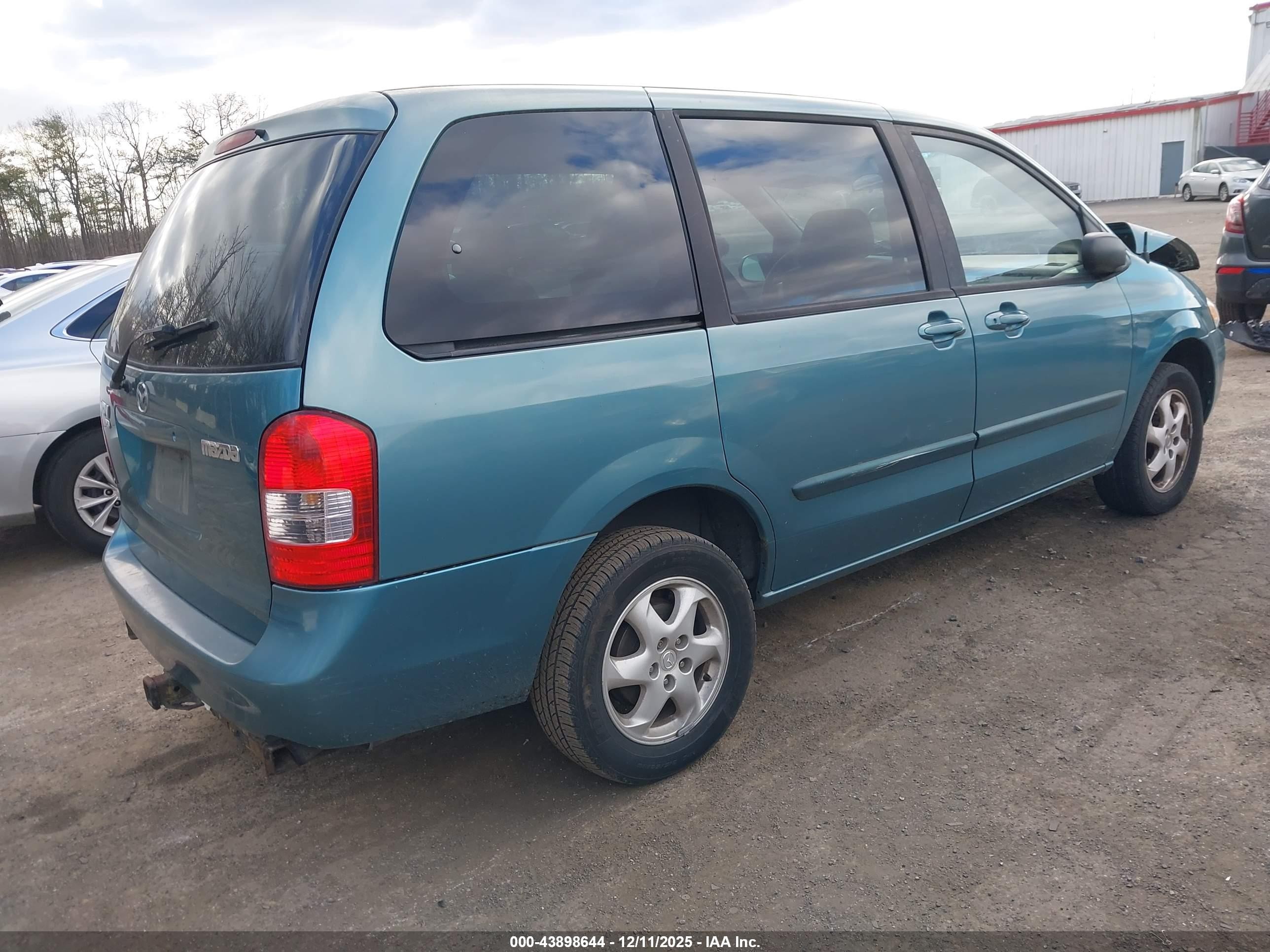 2000 Mazda Mpv Dx/es/lx Turquoise vin: JM3LW28G1Y0101690