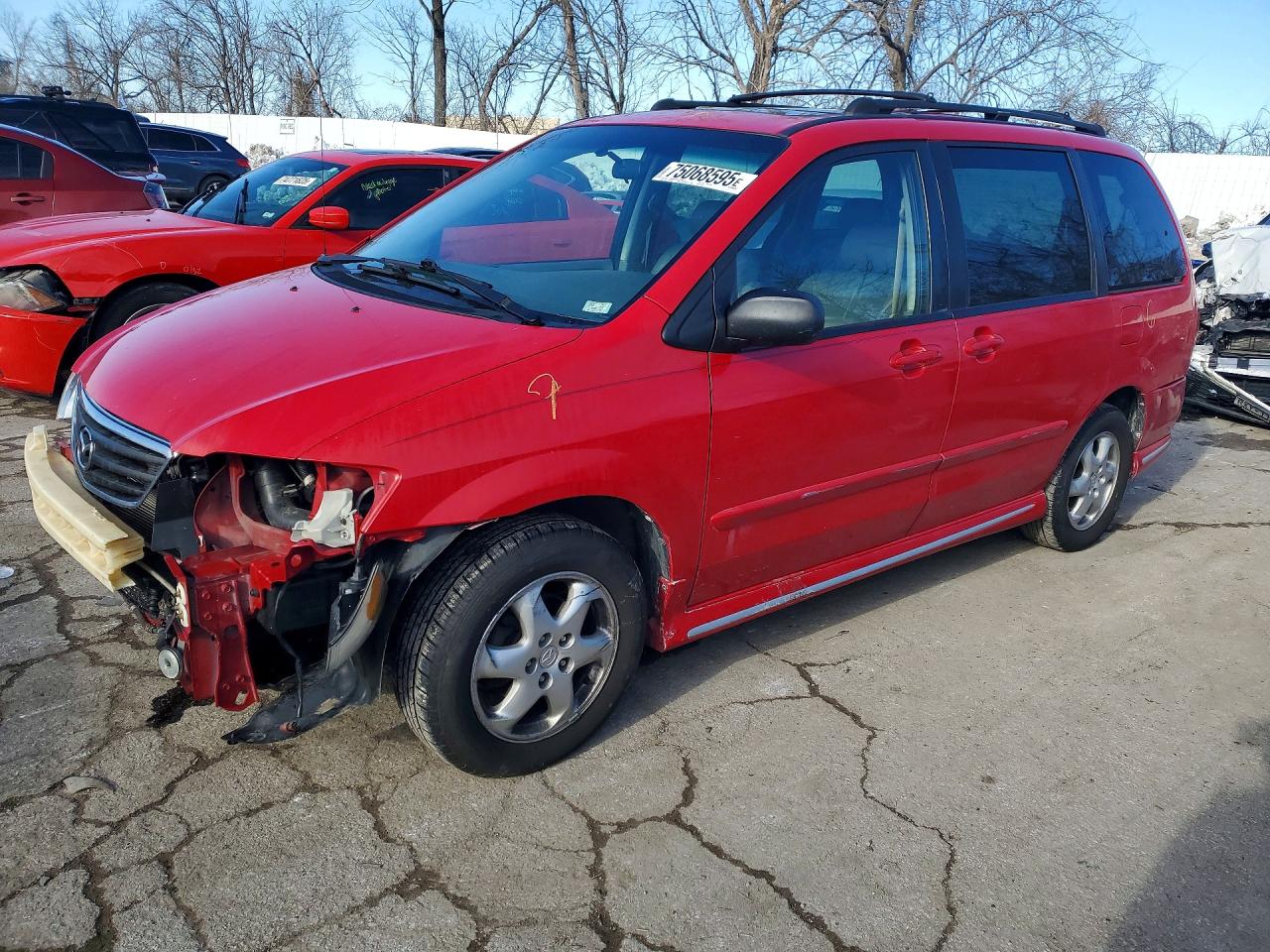 2000 Mazda Mpv Wagon Red vin: JM3LW28G1Y0129246