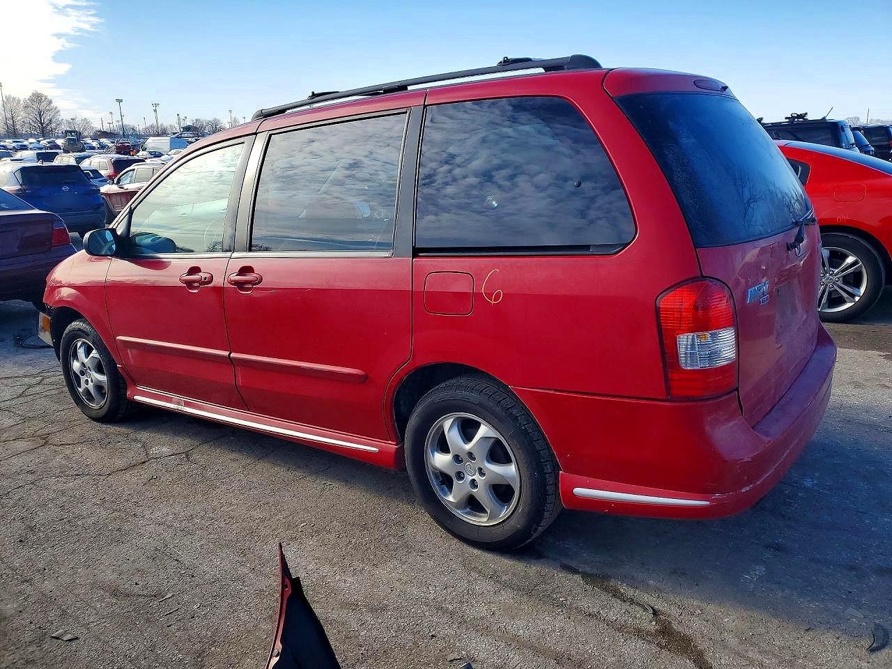 2000 Mazda Mpv Wagon Red vin: JM3LW28G1Y0129246