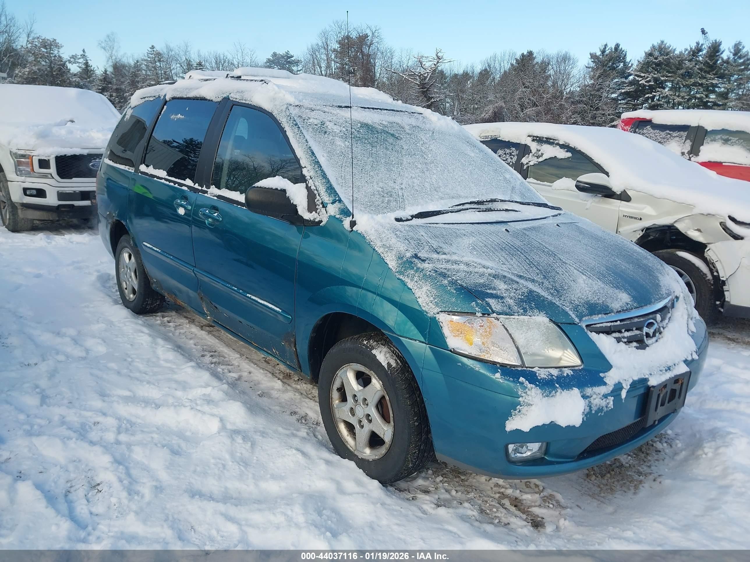 2000 Mazda Mpv Dx/es/lx Turquoise vin: JM3LW28G4Y0133503
