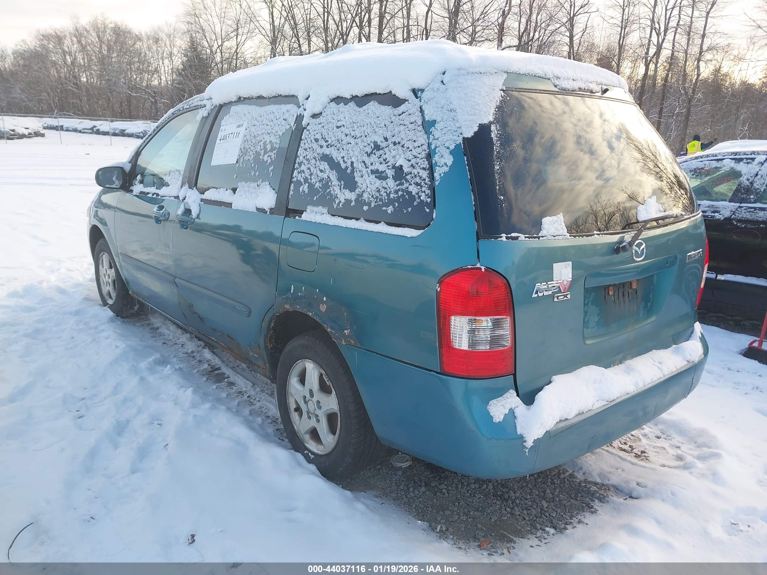 2000 Mazda Mpv Dx/es/lx Turquoise vin: JM3LW28G4Y0133503