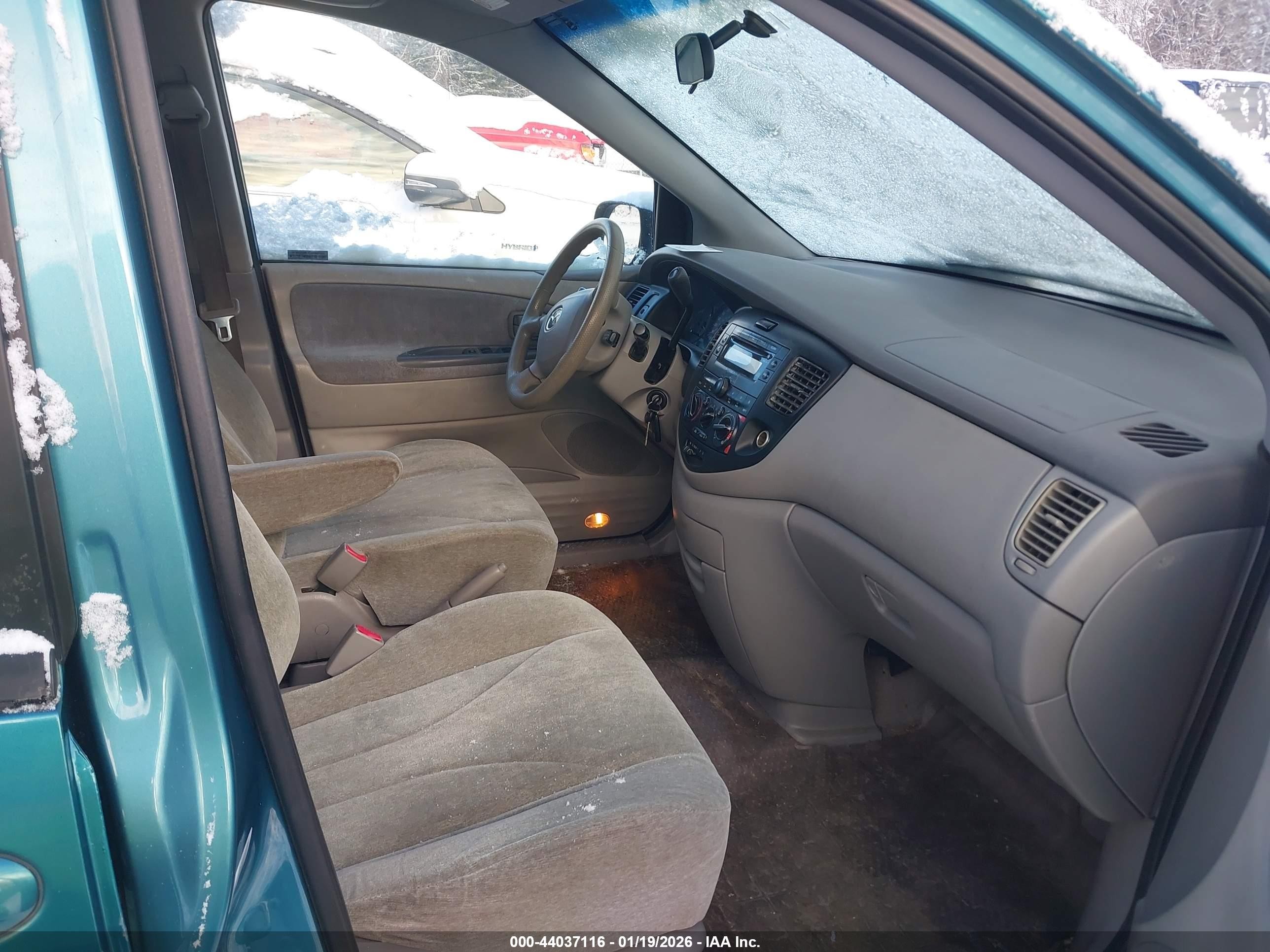 2000 Mazda Mpv Dx/es/lx Turquoise vin: JM3LW28G4Y0133503