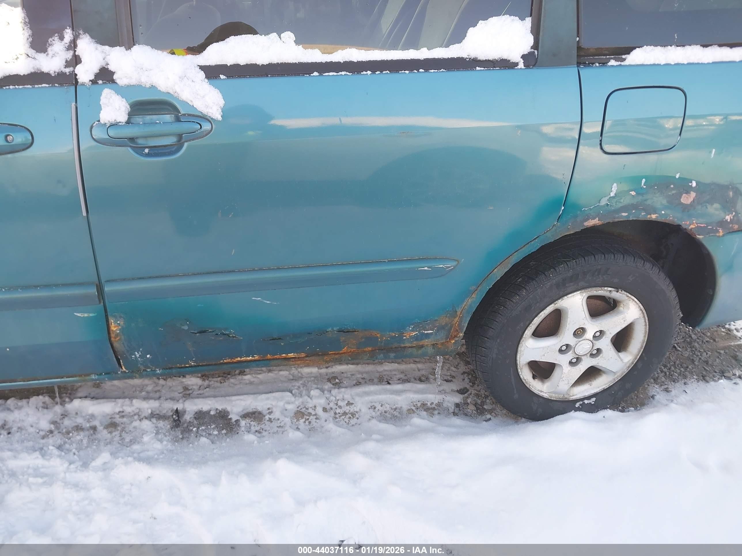 2000 Mazda Mpv Dx/es/lx Turquoise vin: JM3LW28G4Y0133503