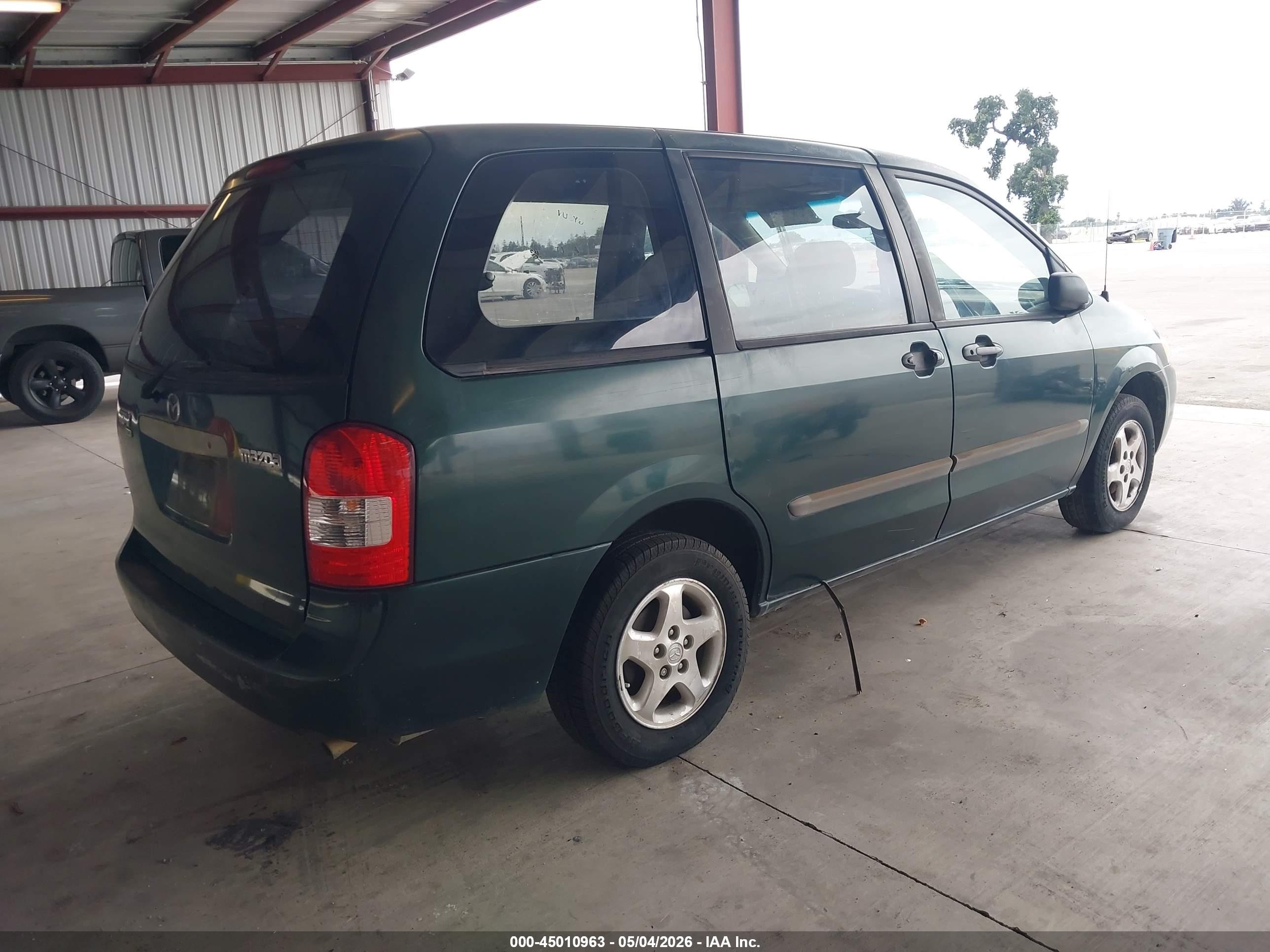 2001 Mazda Mpv Dx/es/lx Green vin: JM3LW28G710182880
