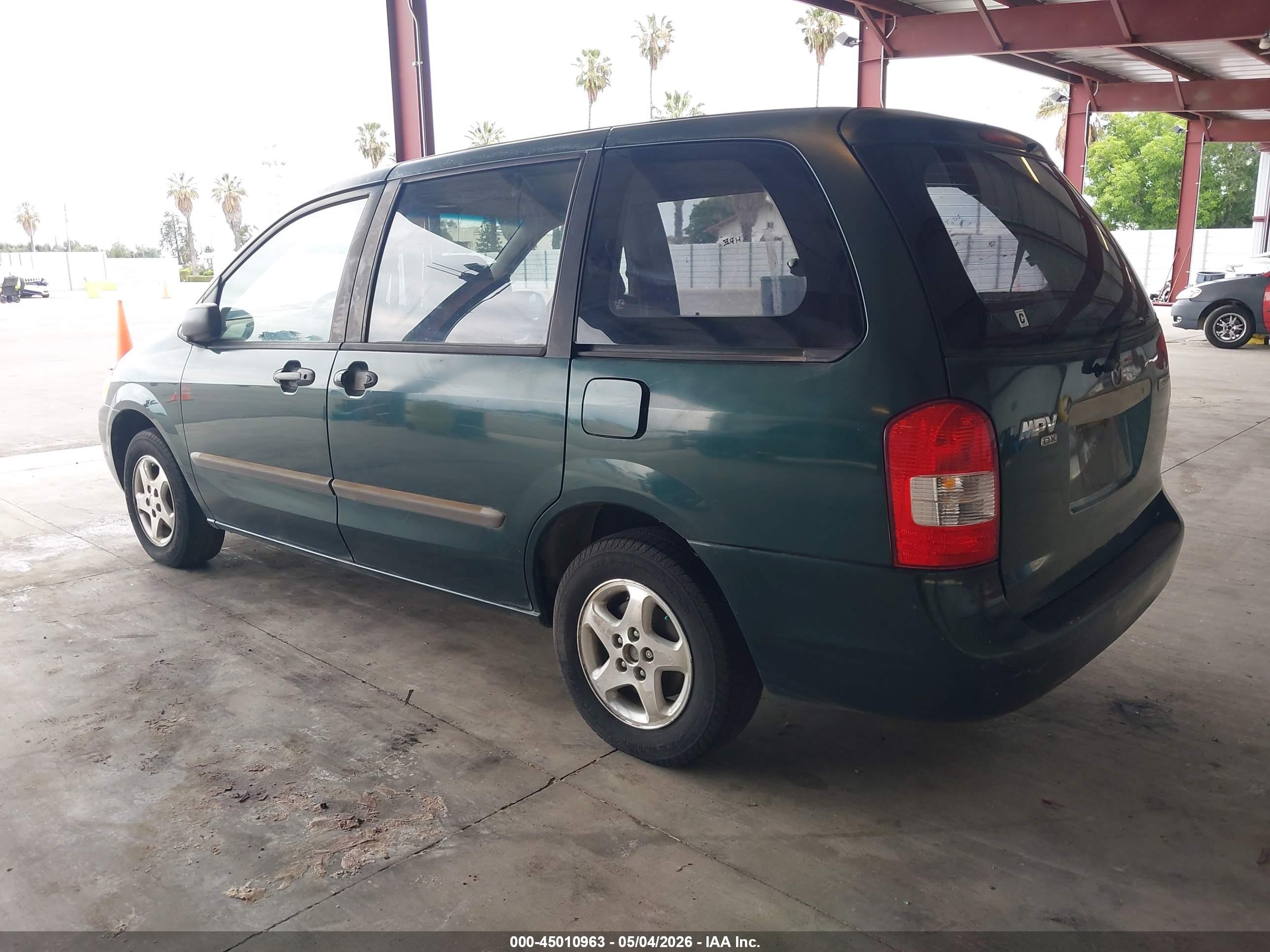 2001 Mazda Mpv Dx/es/lx Green vin: JM3LW28G710182880