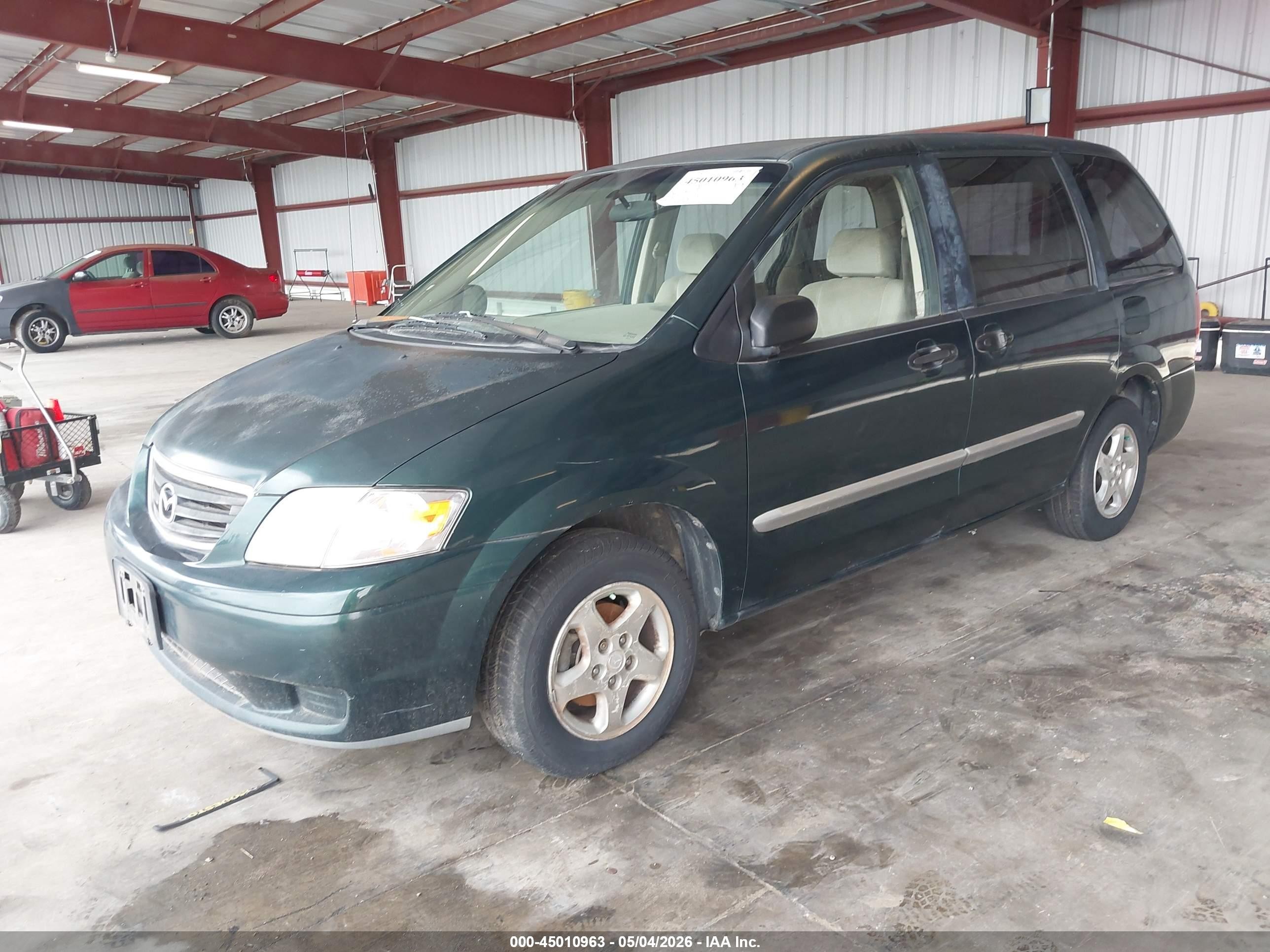 2001 Mazda Mpv Dx/es/lx Green vin: JM3LW28G710182880