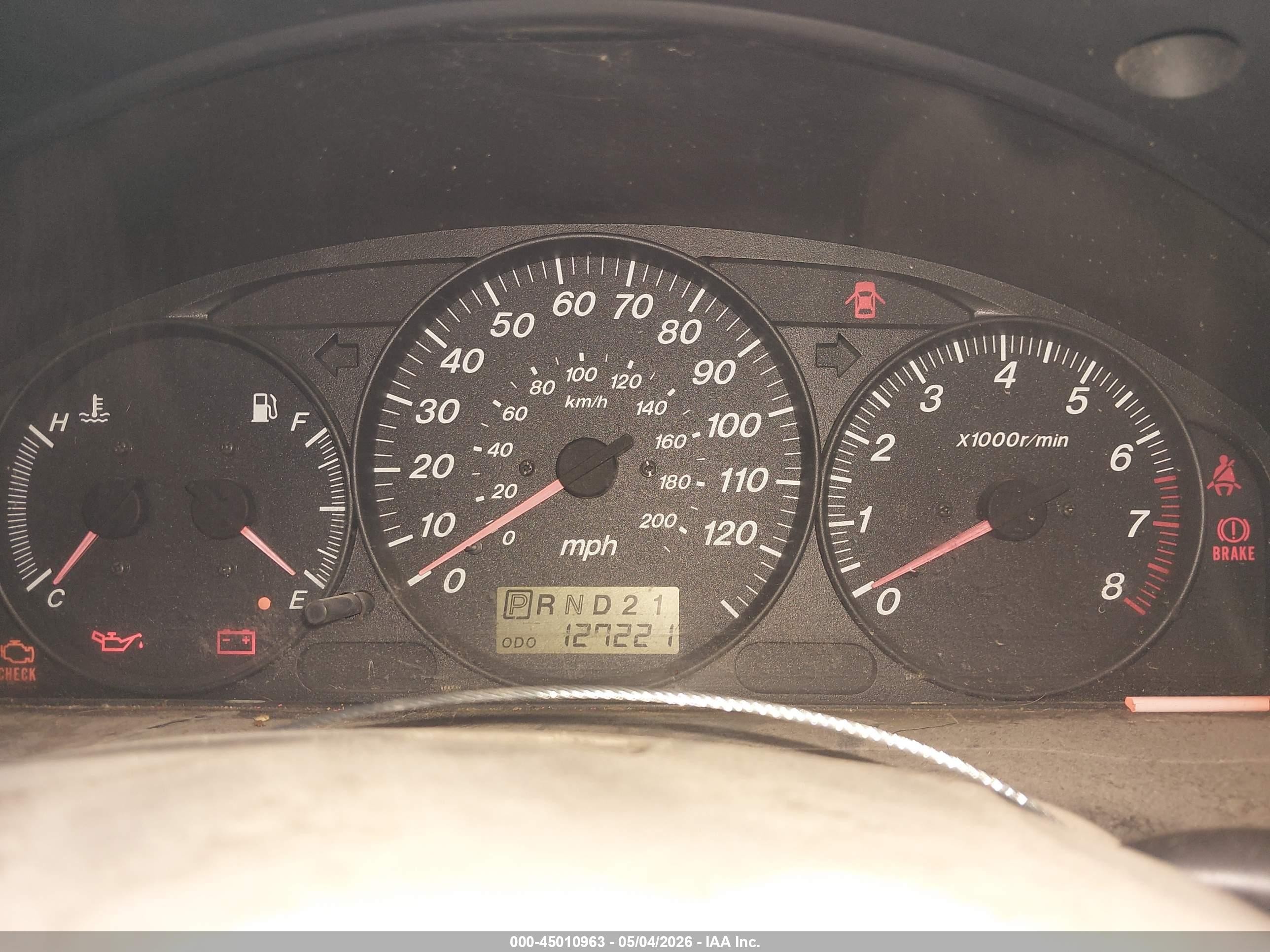 2001 Mazda Mpv Dx/es/lx Green vin: JM3LW28G710182880