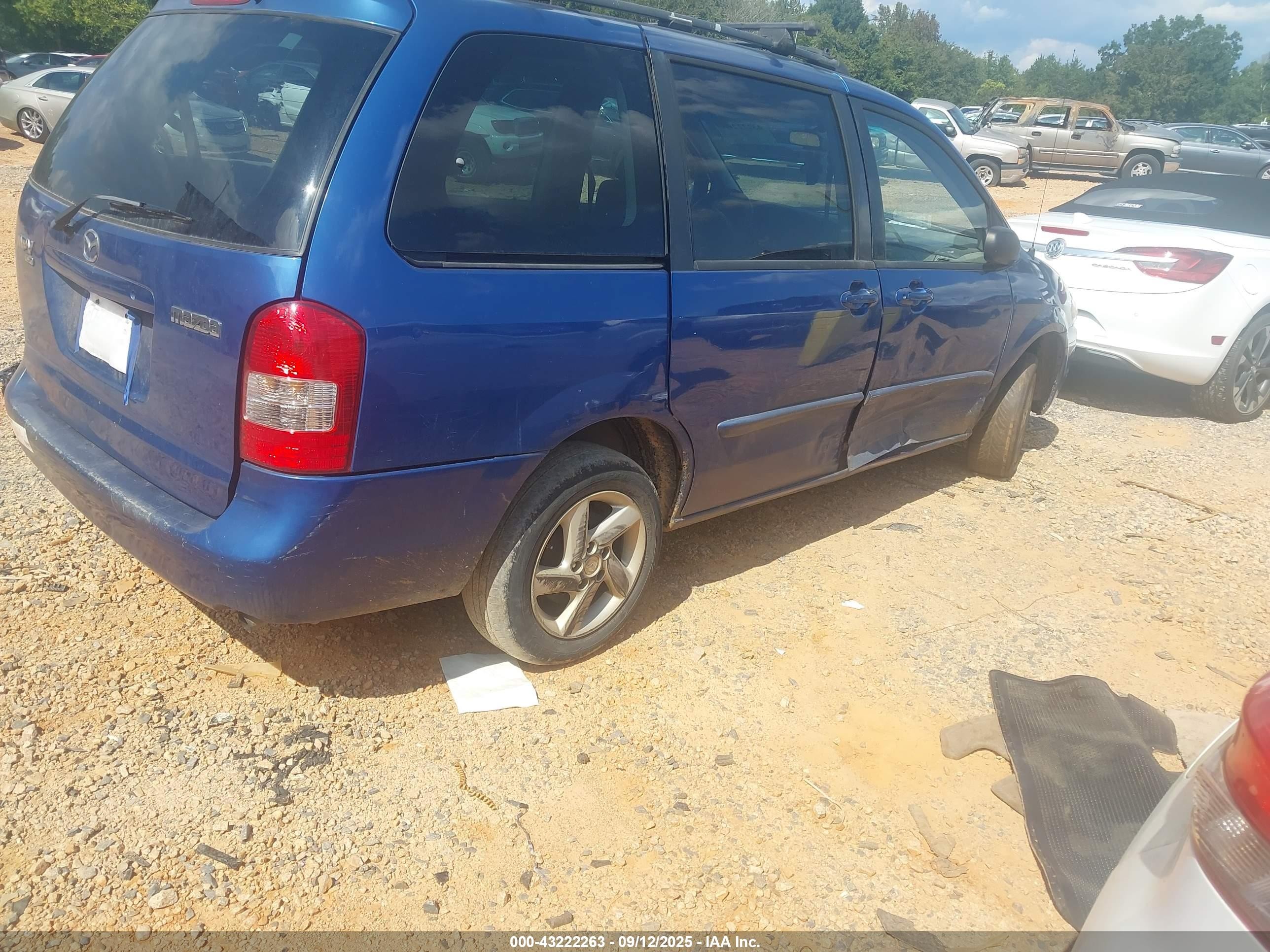 2000 Mazda Mpv Dx/es/lx Blue vin: JM3LW28G8Y0104490