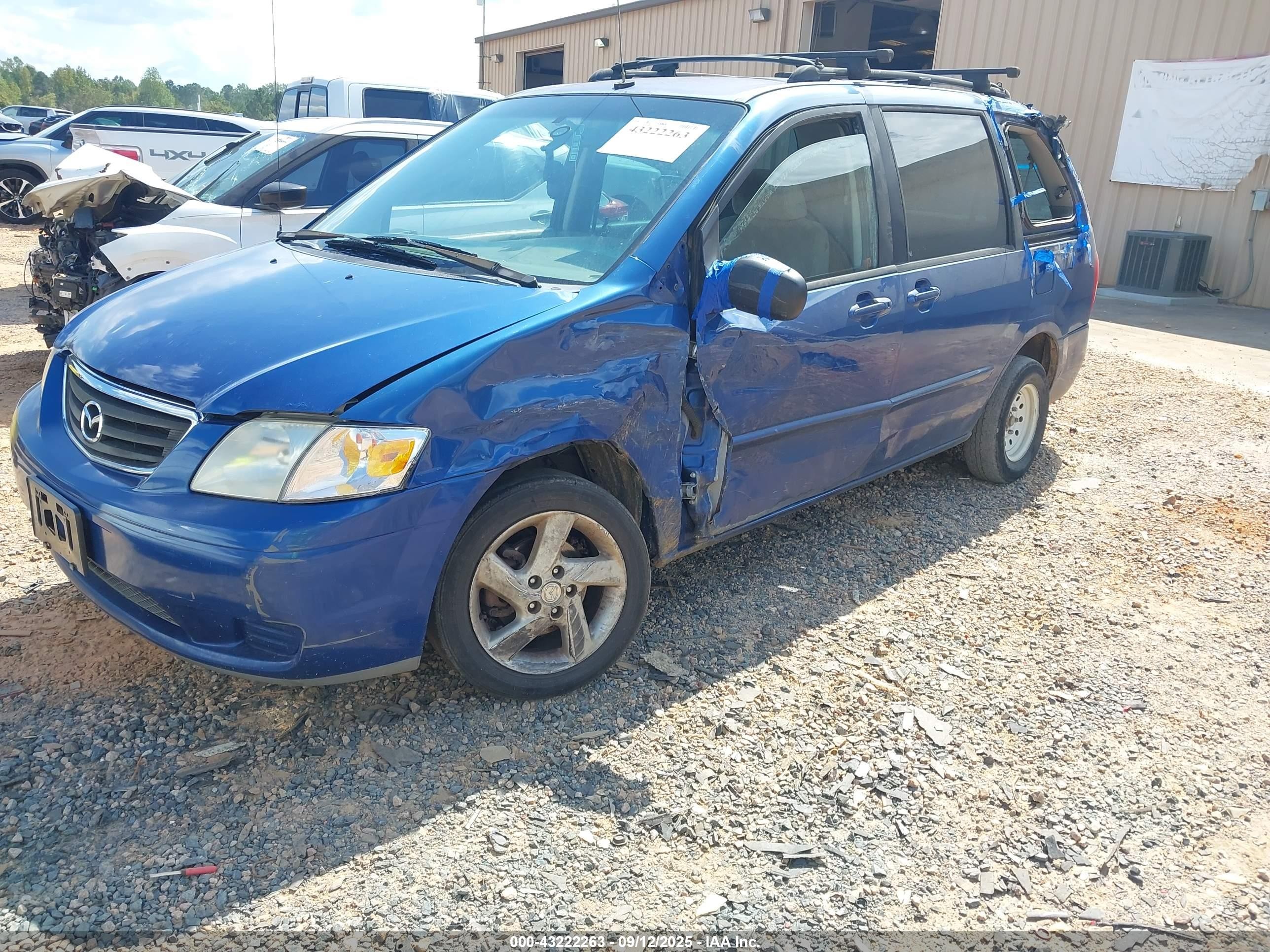 2000 Mazda Mpv Dx/es/lx Blue vin: JM3LW28G8Y0104490