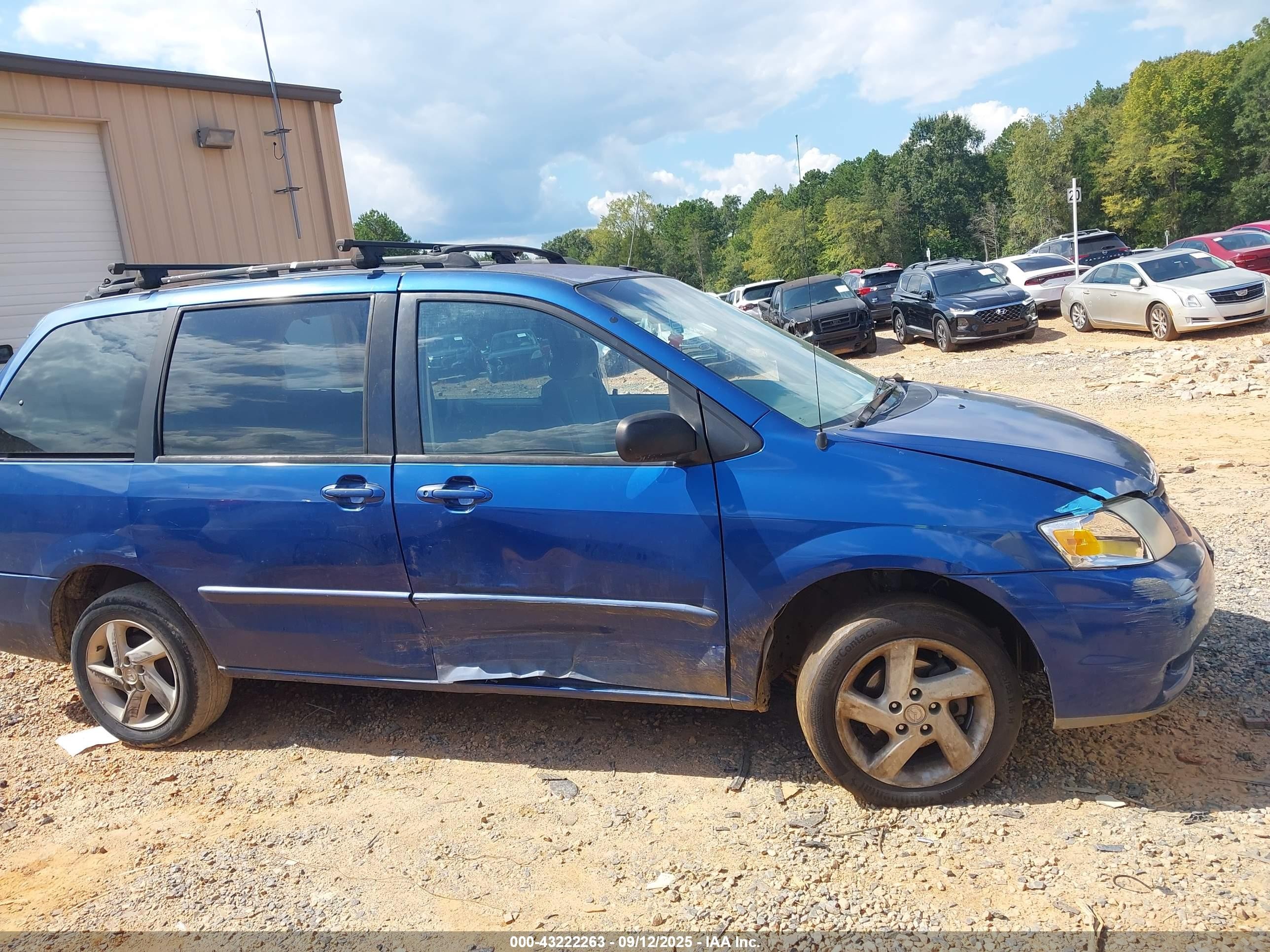 2000 Mazda Mpv Dx/es/lx Blue vin: JM3LW28G8Y0104490