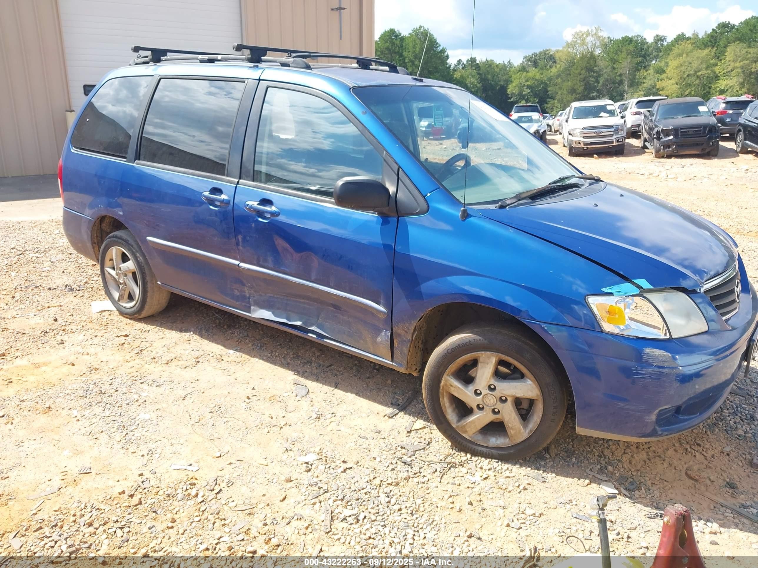 2000 Mazda Mpv Dx/es/lx Blue vin: JM3LW28G8Y0104490