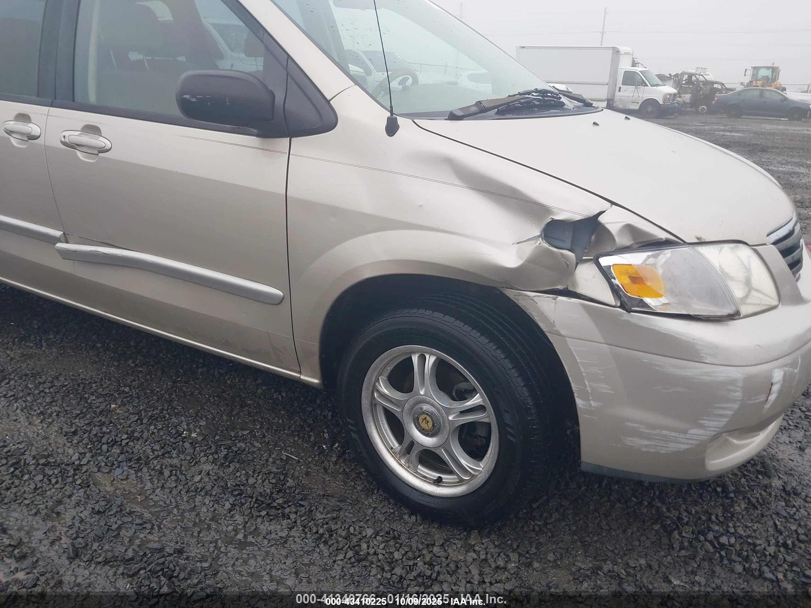 2000 Mazda Mpv Dx/es/lx Gold vin: JM3LW28G8Y0113447