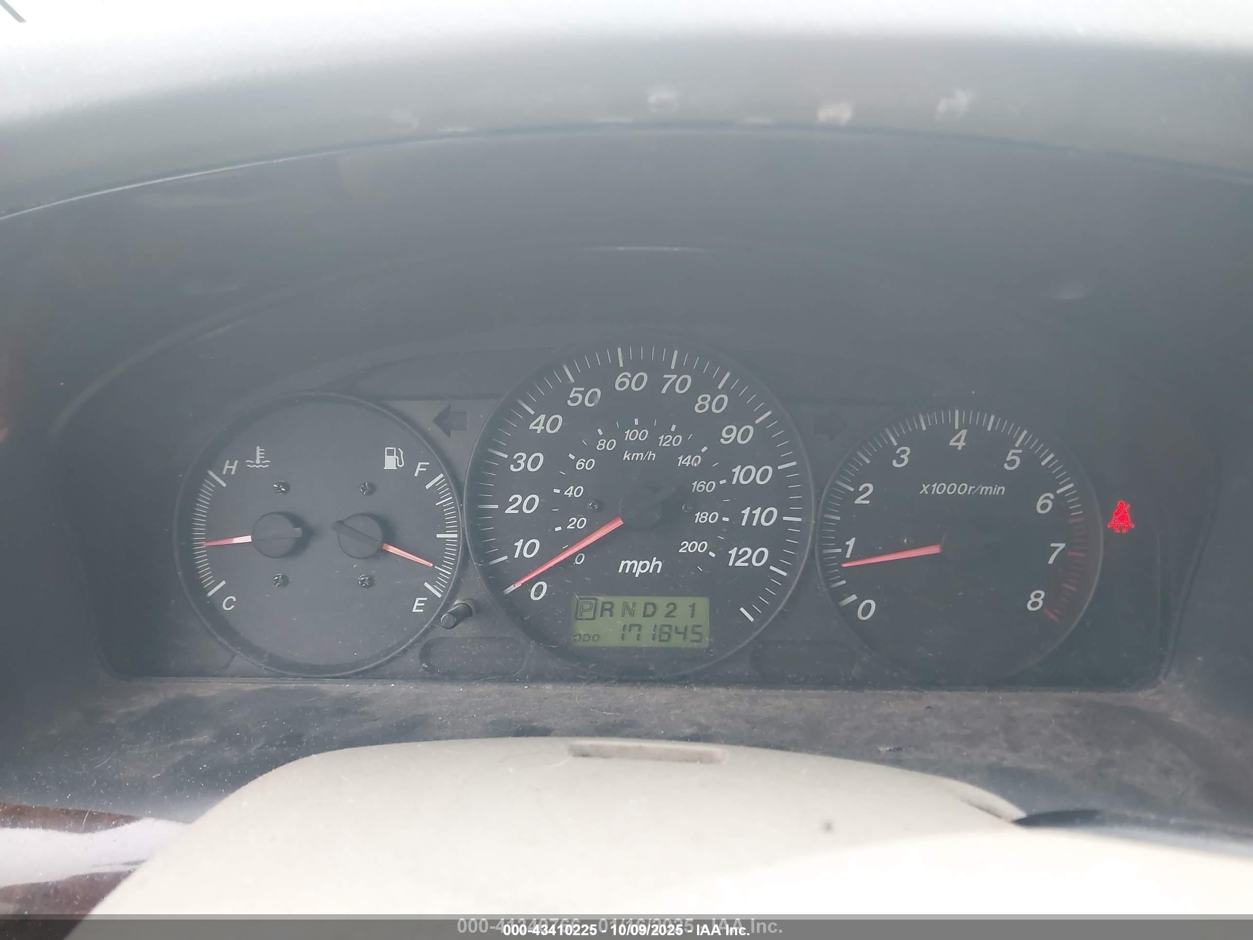 2000 Mazda Mpv Dx/es/lx Gold vin: JM3LW28G8Y0113447