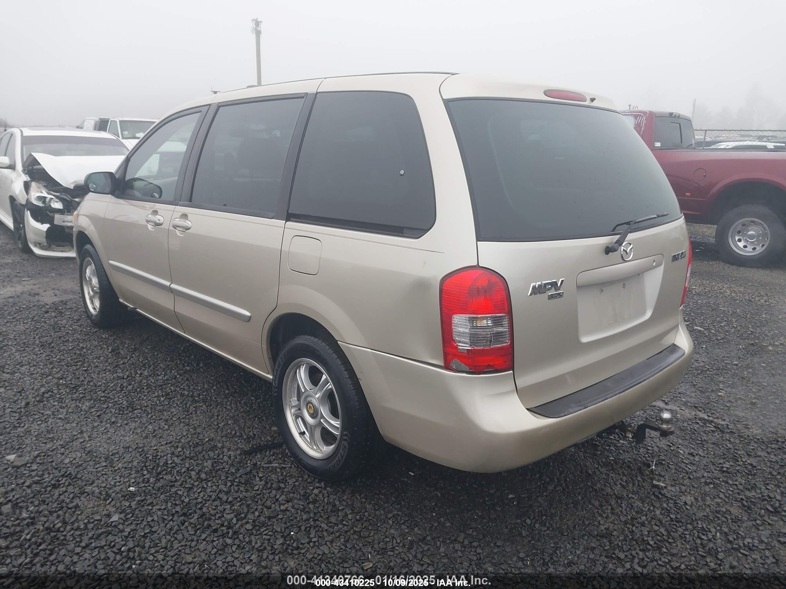 2000 Mazda Mpv Dx/es/lx Gold vin: JM3LW28G8Y0113447