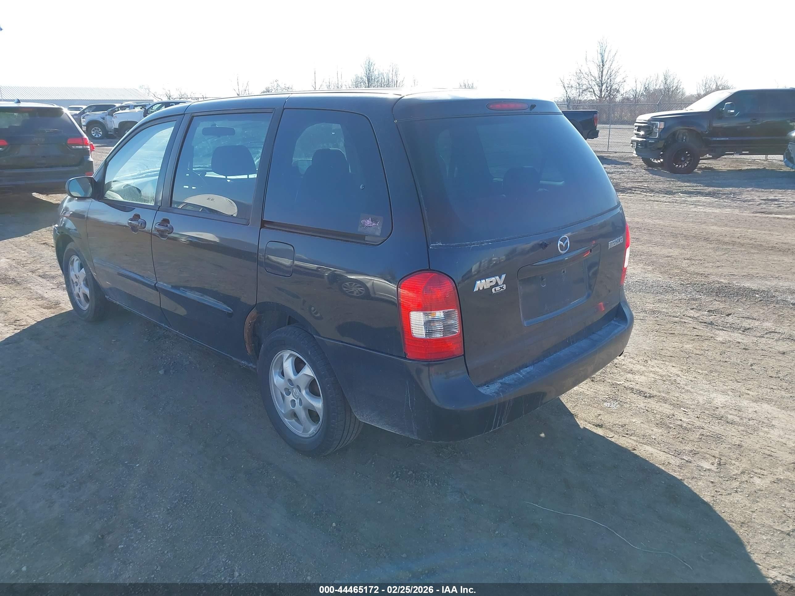 2000 Mazda Mpv Dx/es/lx Dark Blue vin: JM3LW28G9Y0104238