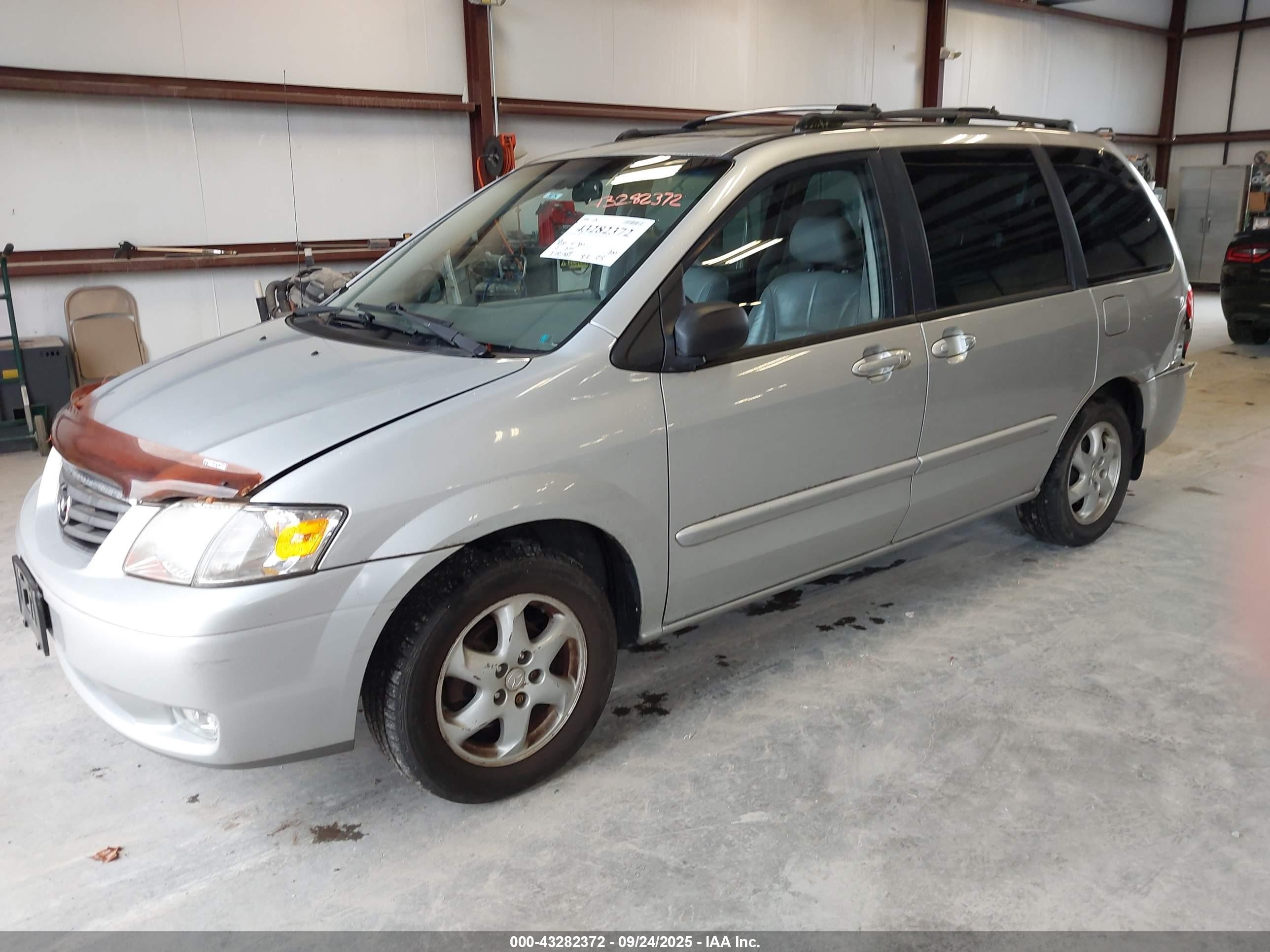 2000 Mazda Mpv Dx/es/lx Silver vin: JM3LW28G9Y0131908
